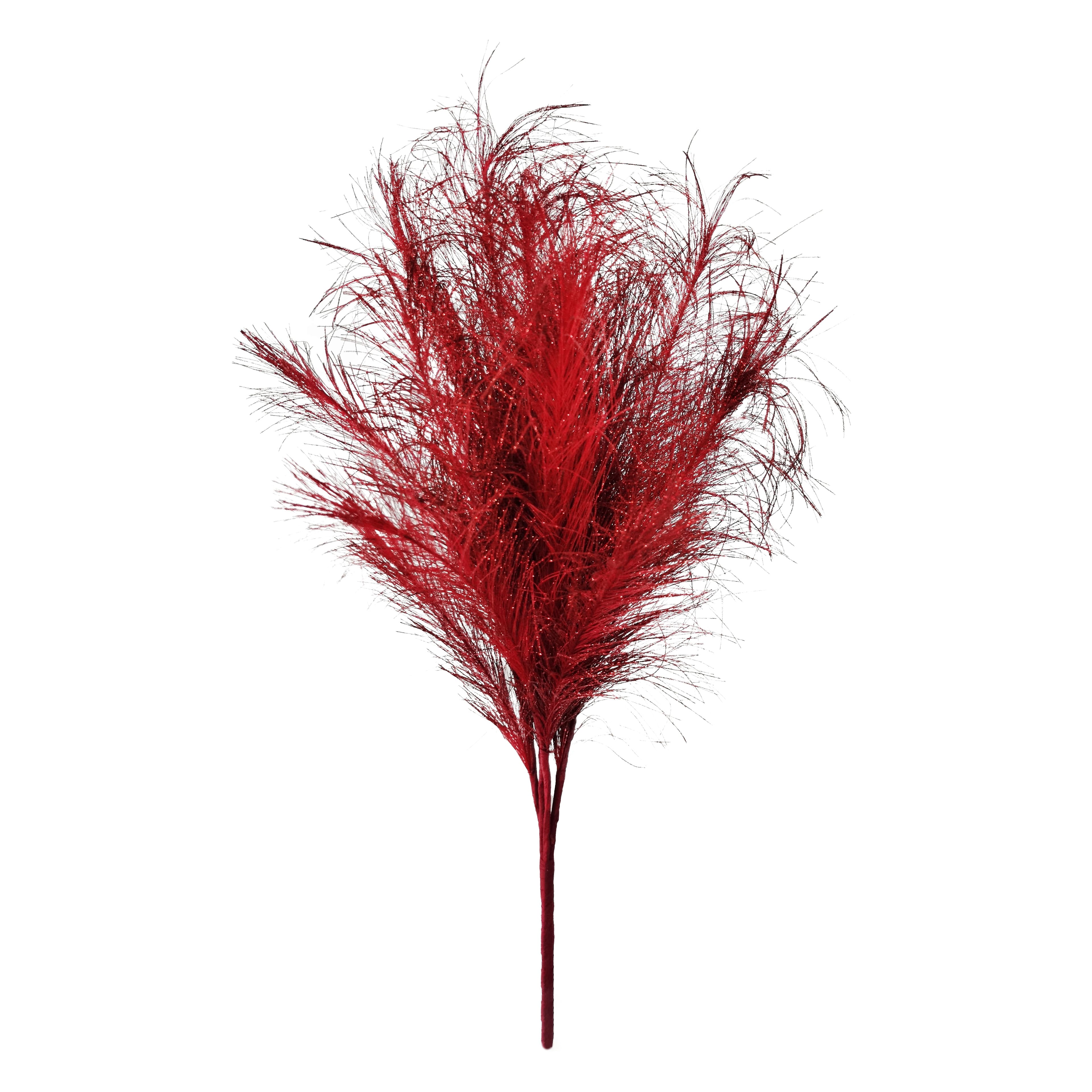 22&#x22; Red Glitter Pampas Grass Bush by Ashland&#xAE;