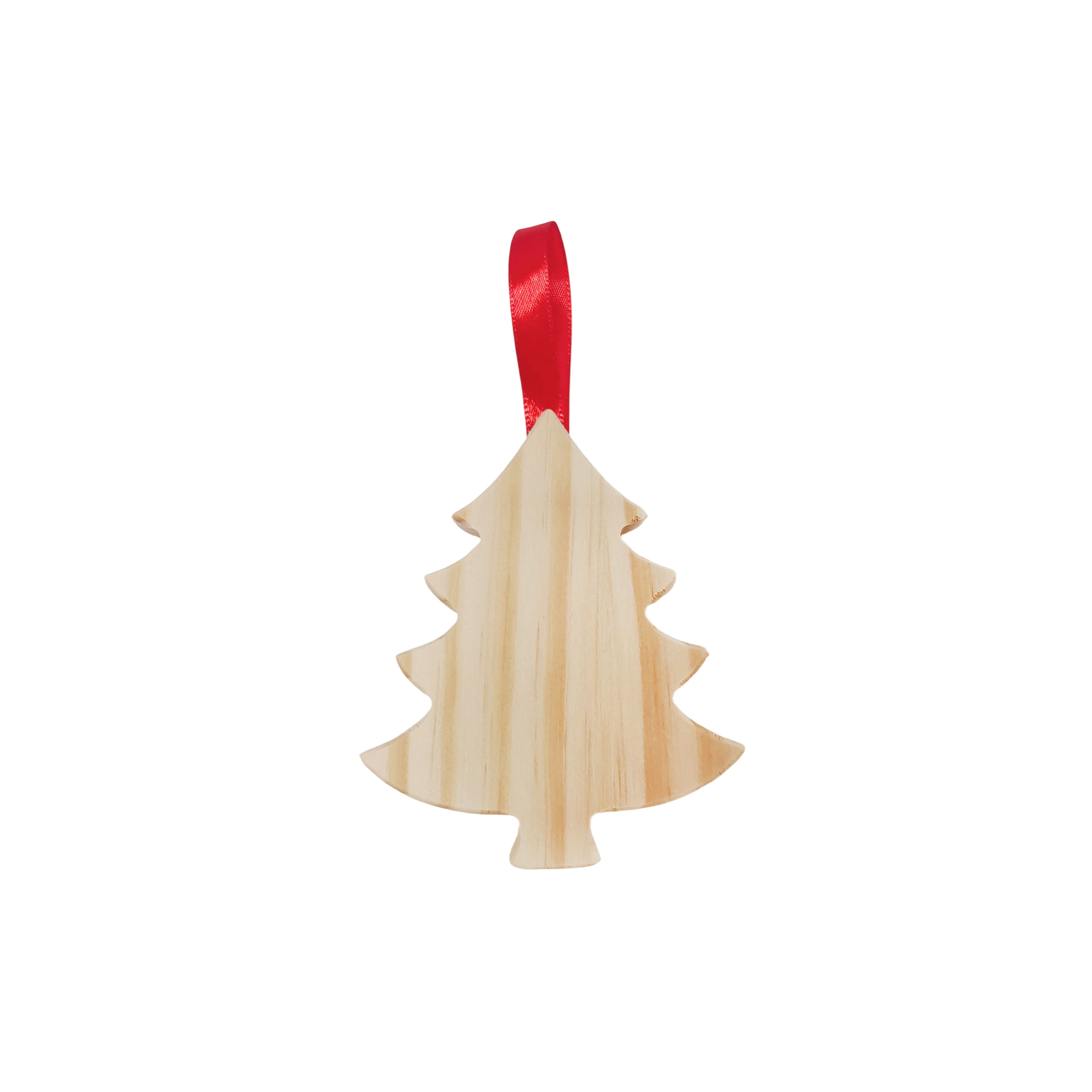 4&#x22; Christmas Tree DIY Pinewood Ornament by Make Market&#xAE;