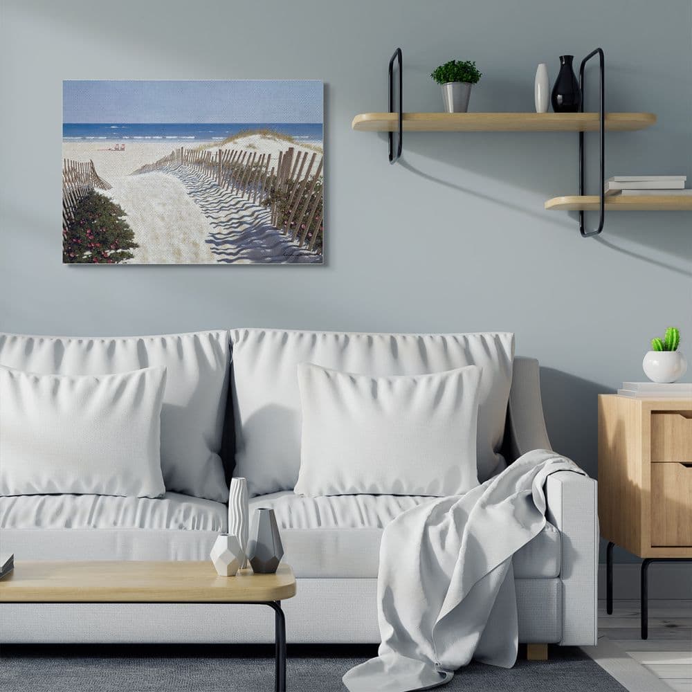 Stupell Industries Fenced Pathway to Beach Wall Art