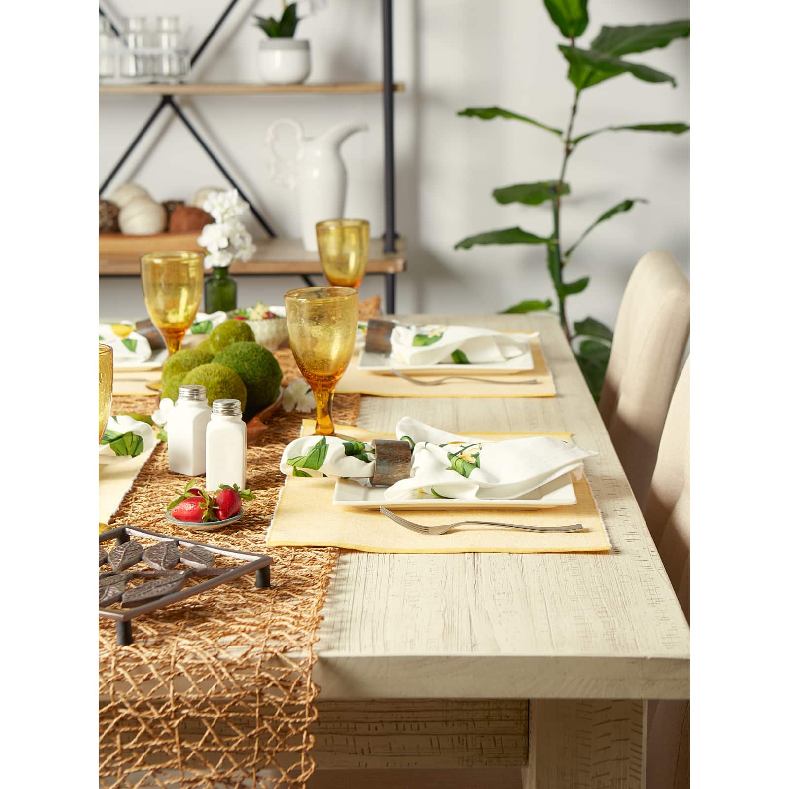 DII&#xAE; Eco-Friendly Fine Ribbed Placemats, 6ct.