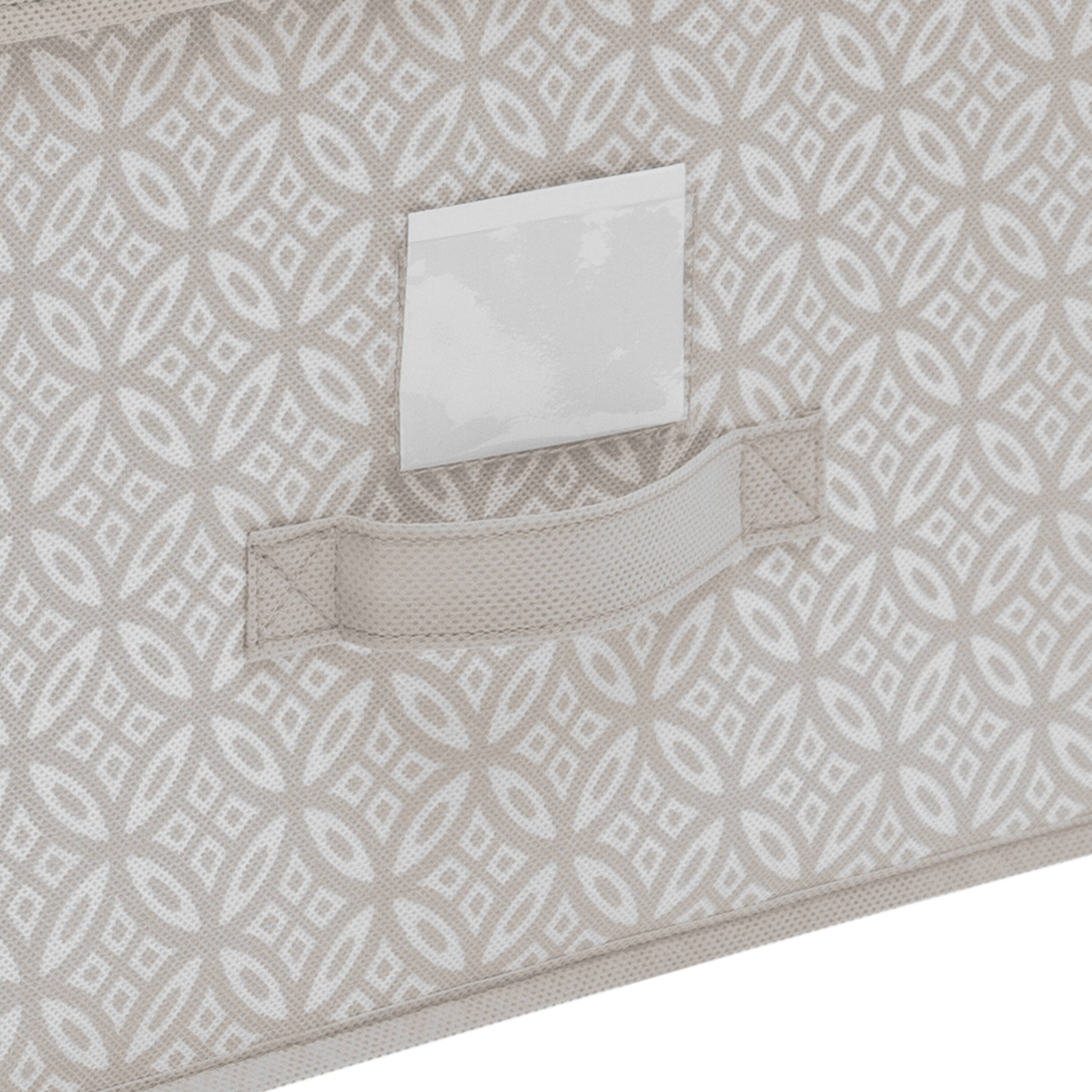 Simplify Jumbo Gray Boho Storage Box