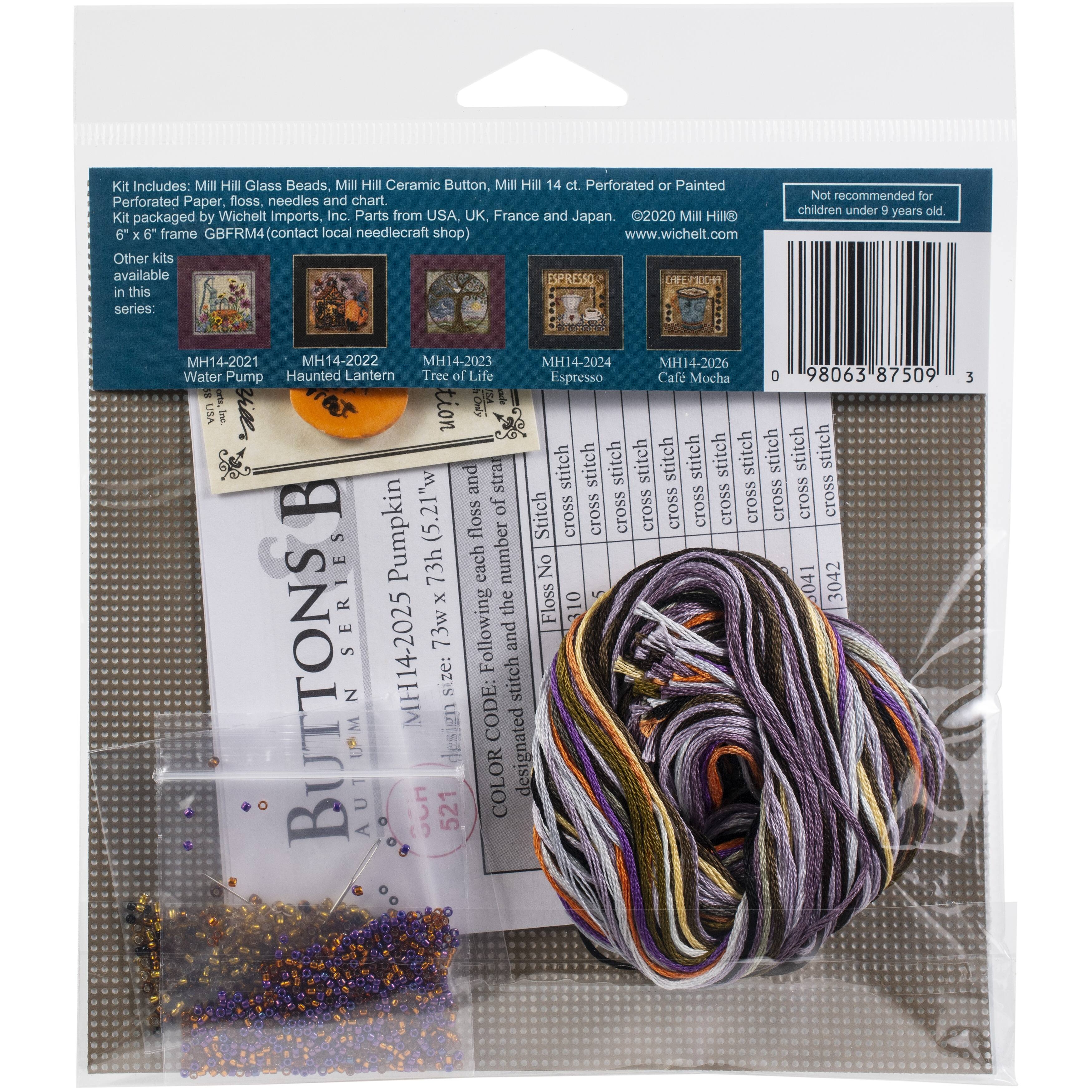 Mill Hill&#xAE; Buttons &#x26; Beads Pumpkin Tree Counted Cross Stitch Kit