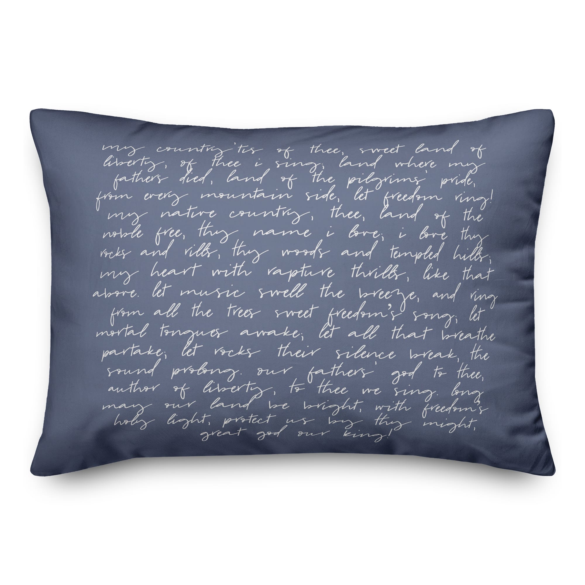 My Country Tis of Thee Throw Pillow