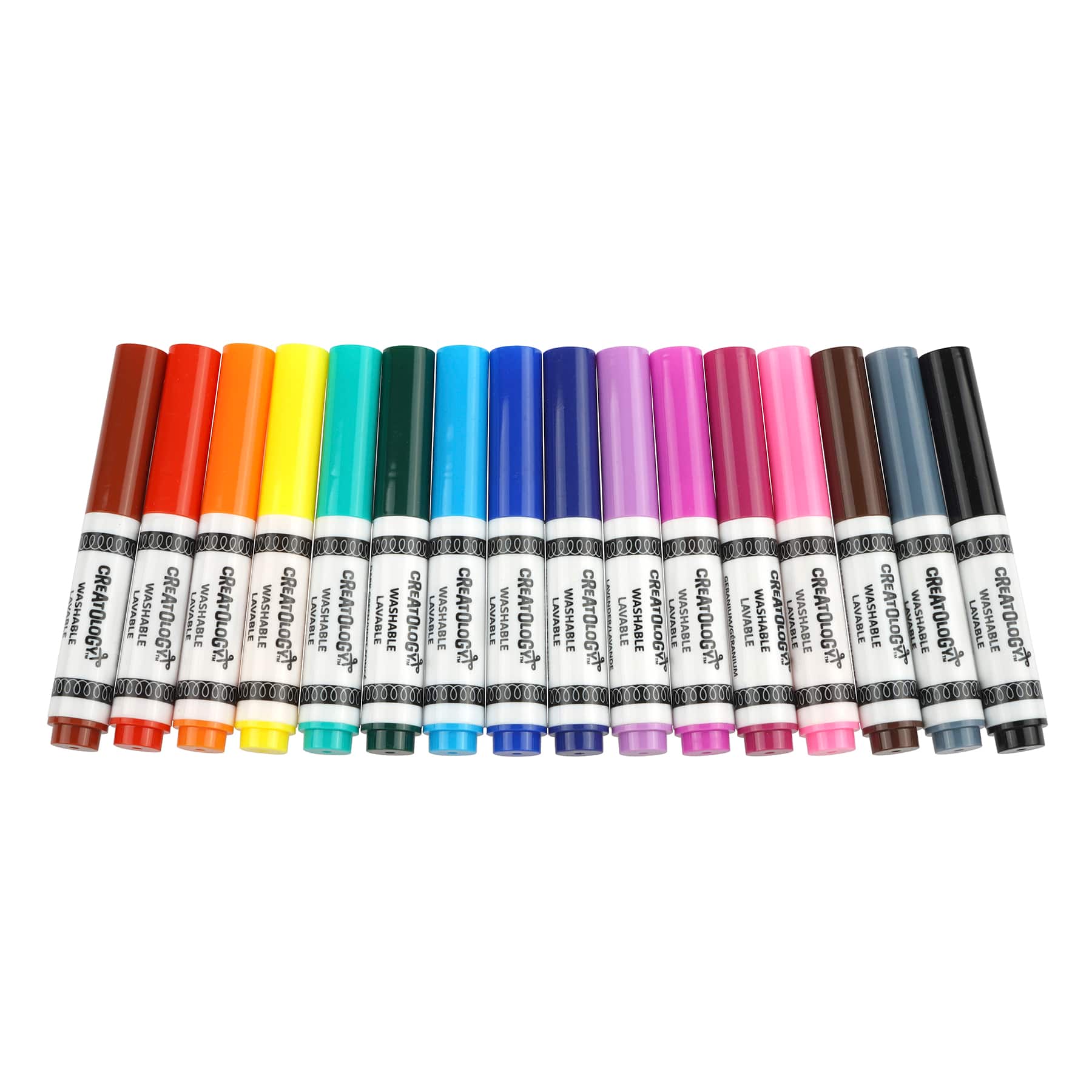 Michaels Bulk 12 Packs: 20 Ct. (240 total) Round Tip Washable Marker Set by Creatology, Size: 6.3 x 0.47 x 9.64, Assorted