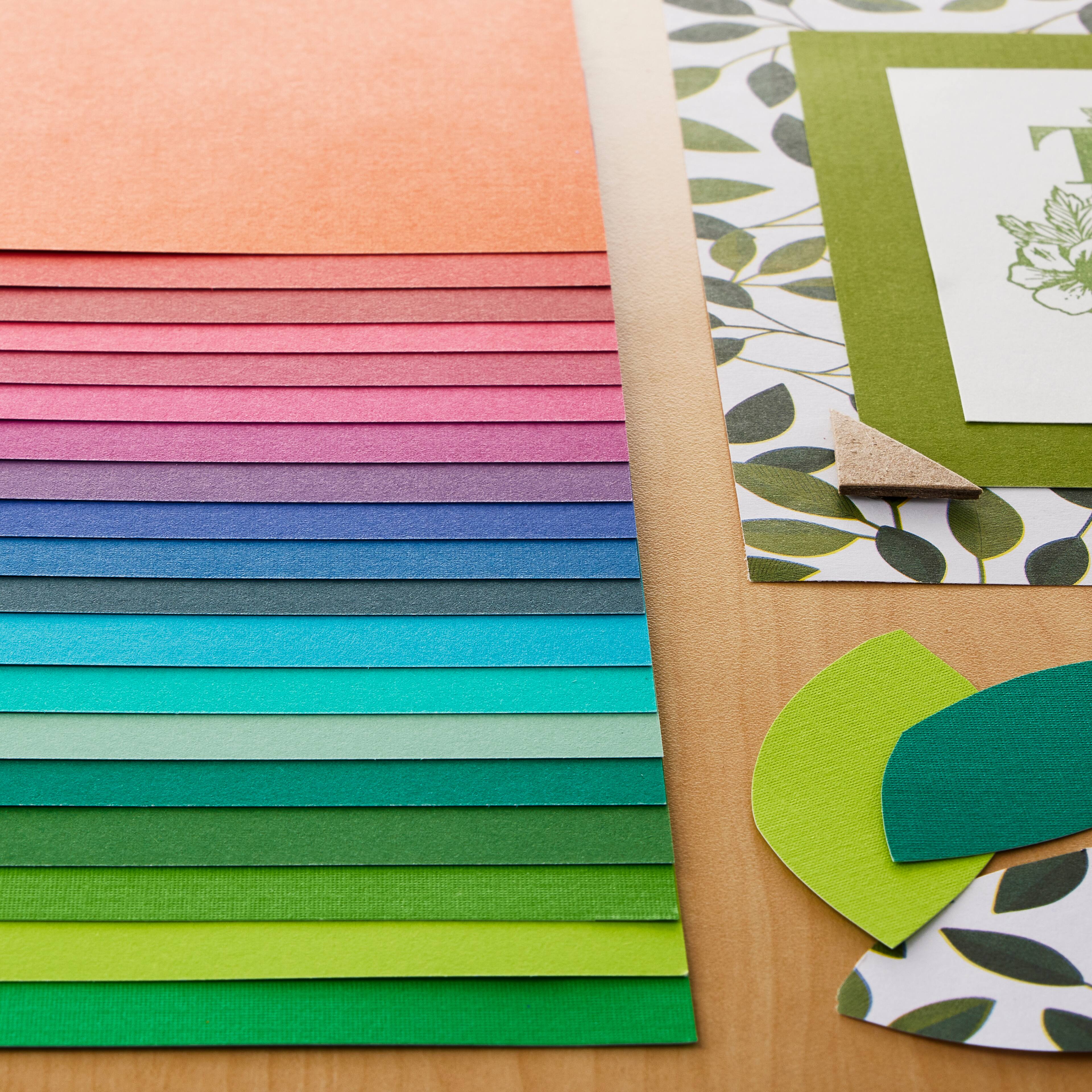 12 Pack: Jewel Colors Textured Paper Pad by Recollections™, 4.5" x 6.5"