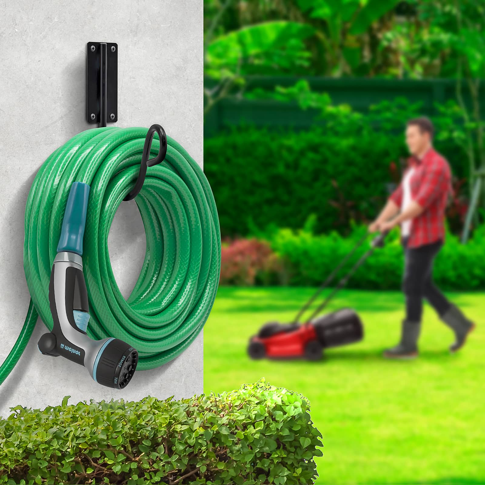 Sorbus Wall Mounted Garden Hose Holder