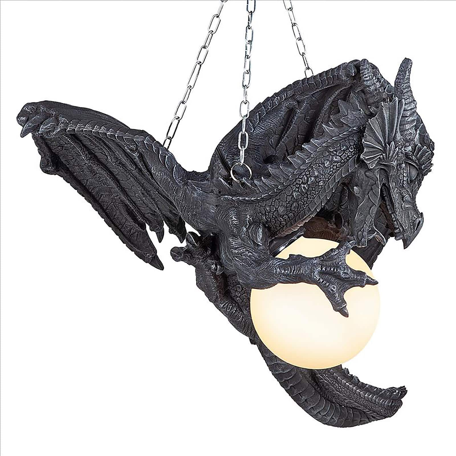 Design Toscano 21&#x22; Nights Fury Sculptural Hanging Dragon Lamp