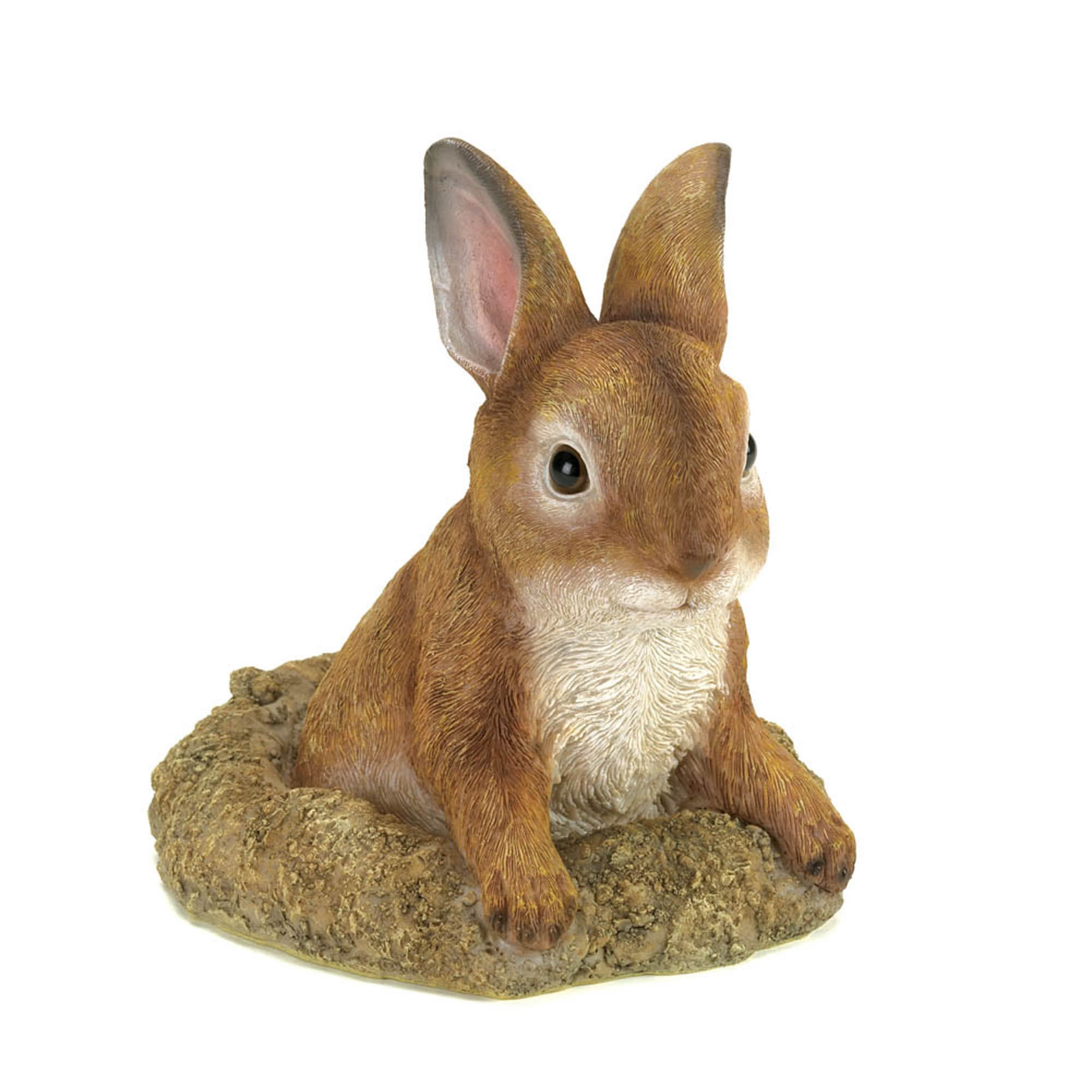 6" Curious Bunny Garden Décor