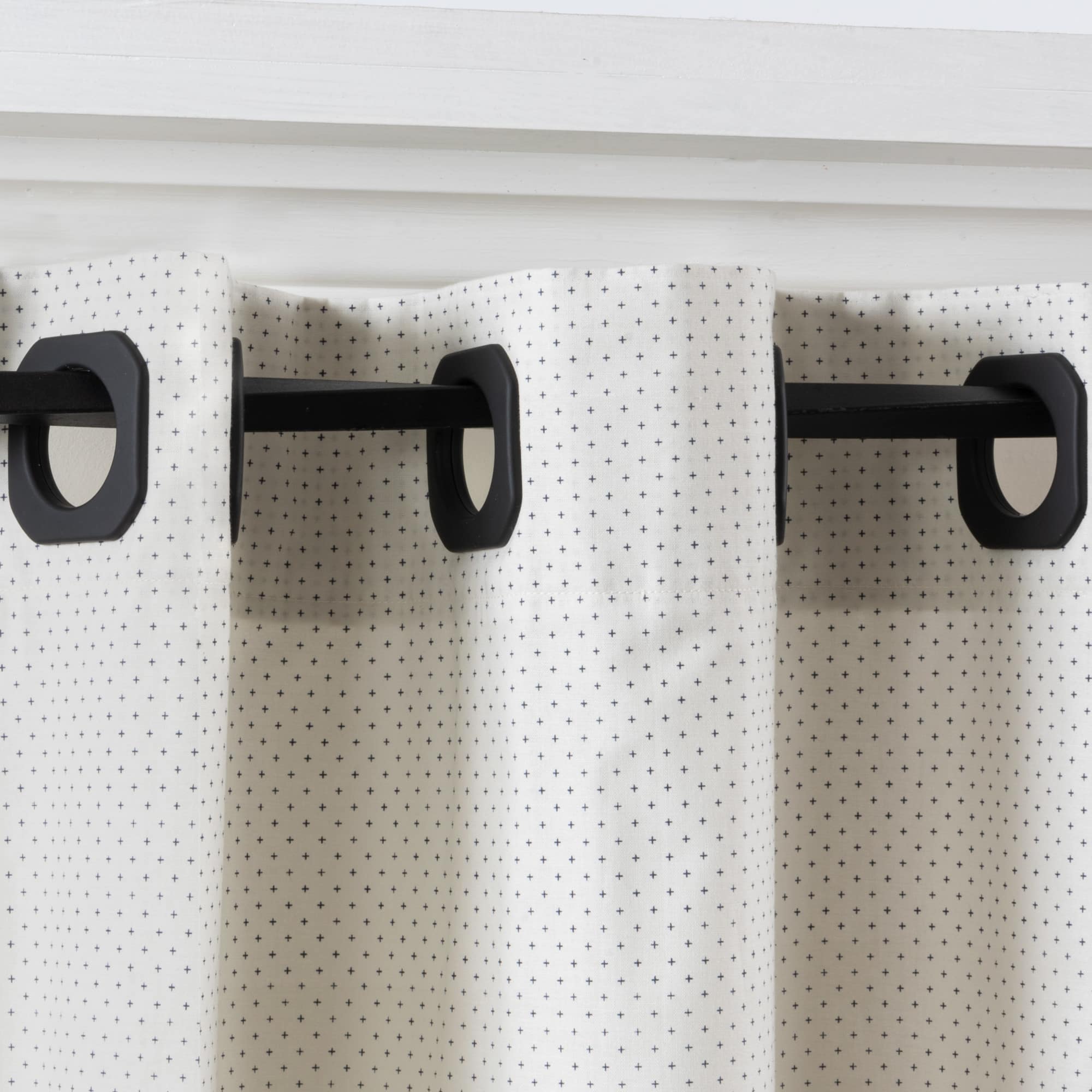Dritz® Home Matte Black 1.562" Square Curtain Grommets, 8ct.