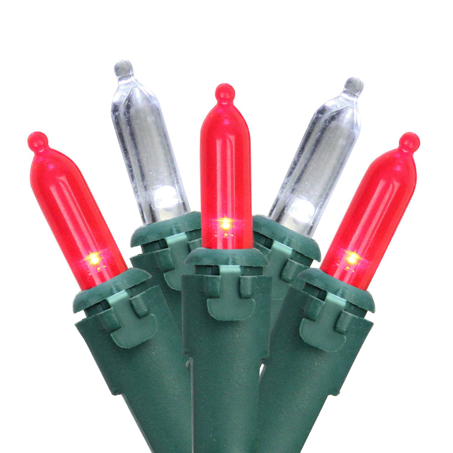 100ct. LED Mini Christmas Lights With Green Wire