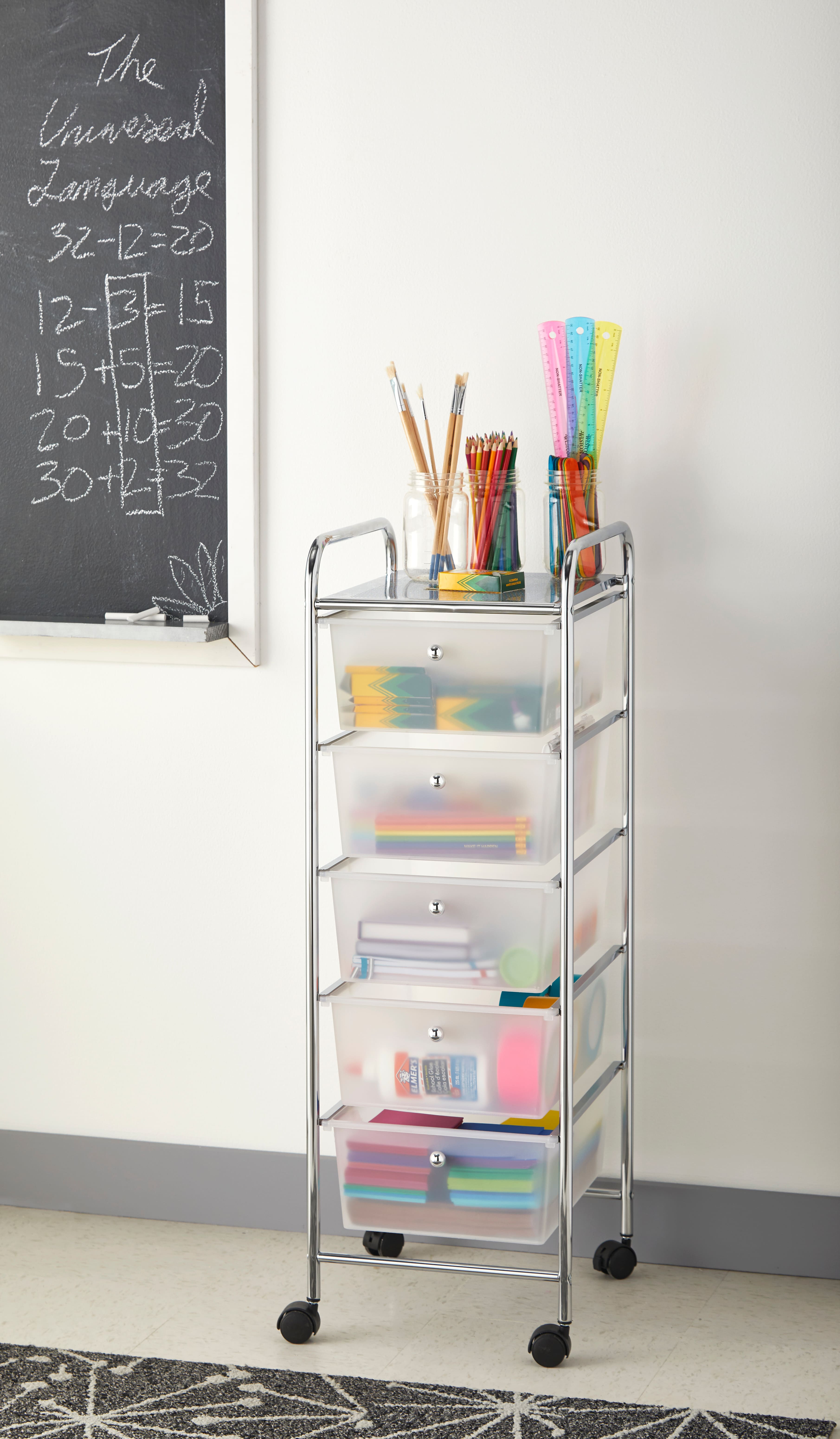 5 Drawer Rolling Cart by Simply Tidy®
