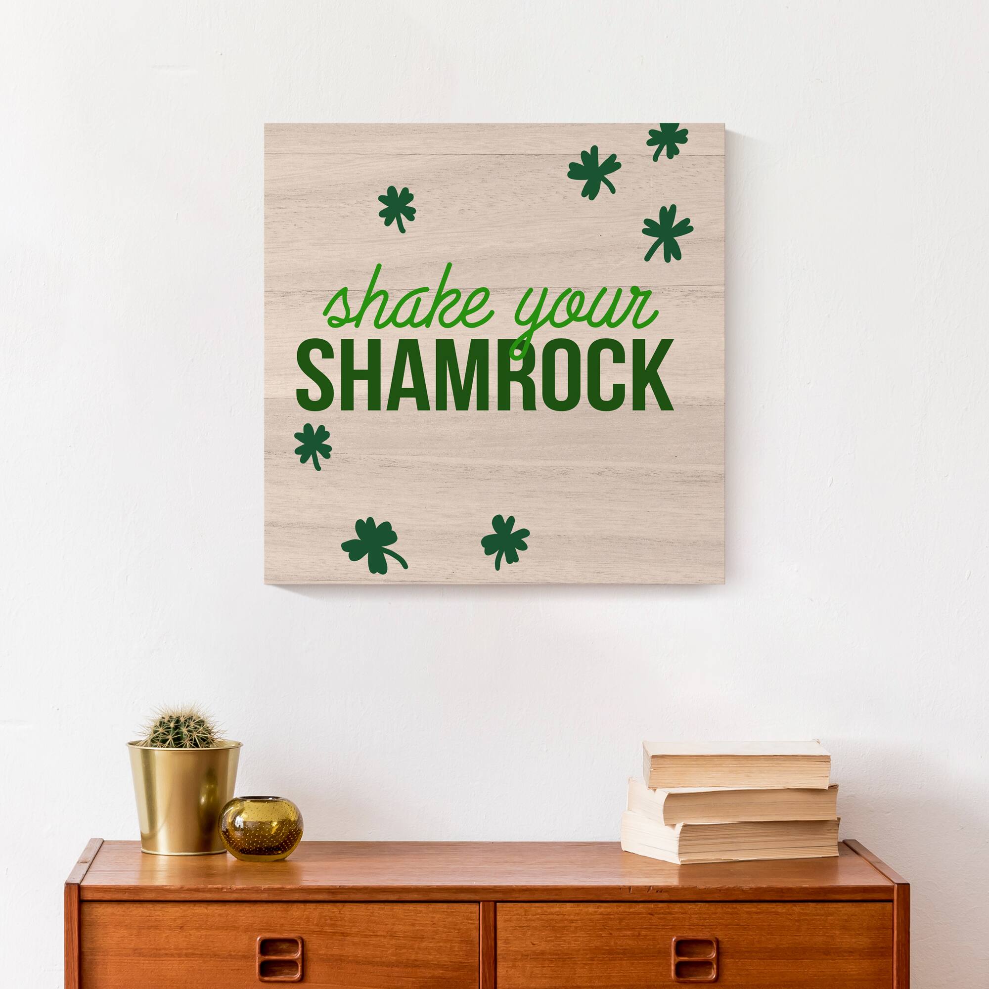 Shake Your Shamrock 16&#x22; x 16&#x22; Canvas Wall Art