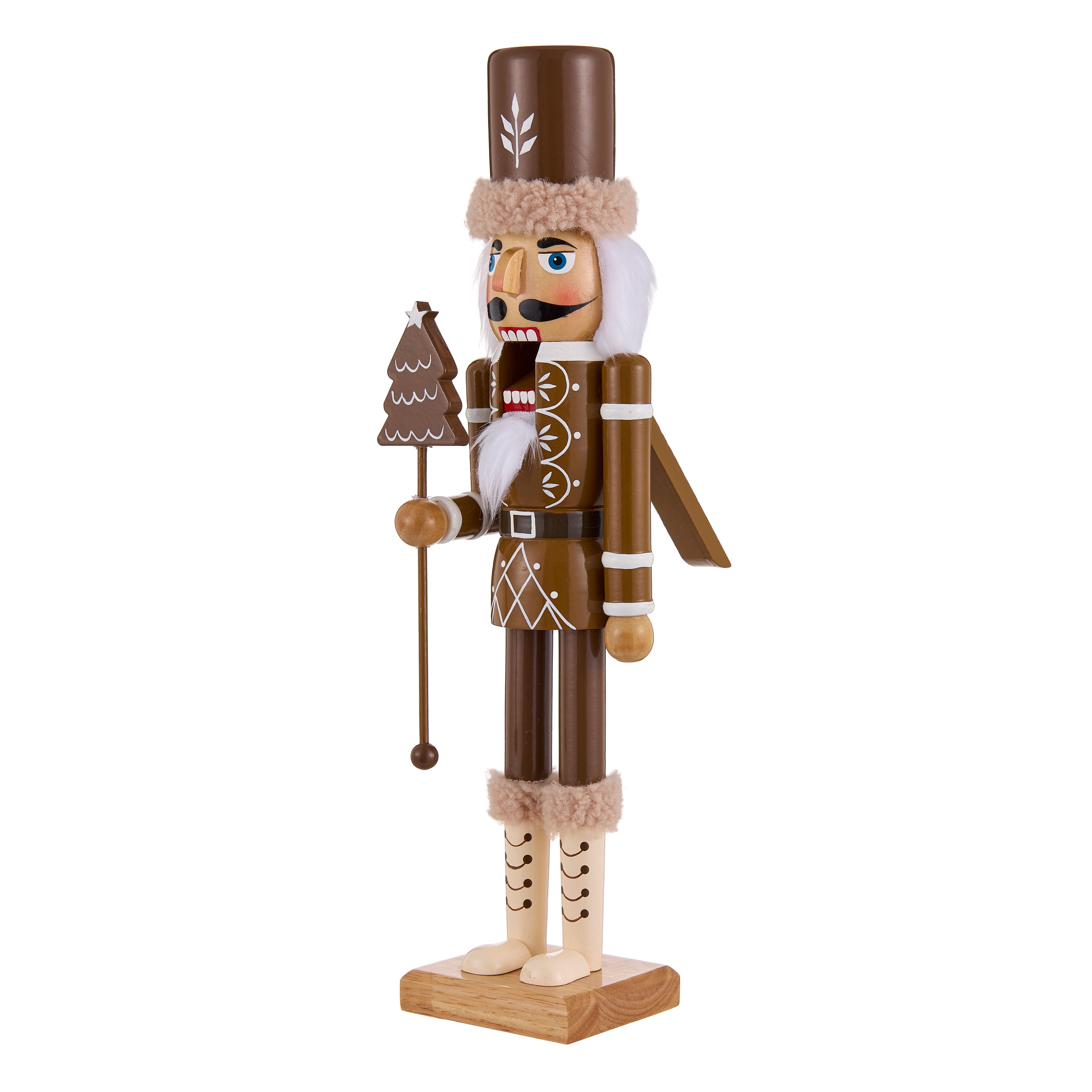 15.75&#x22; Gingerbread Nutcracker with Tree by Ashland&#xAE;