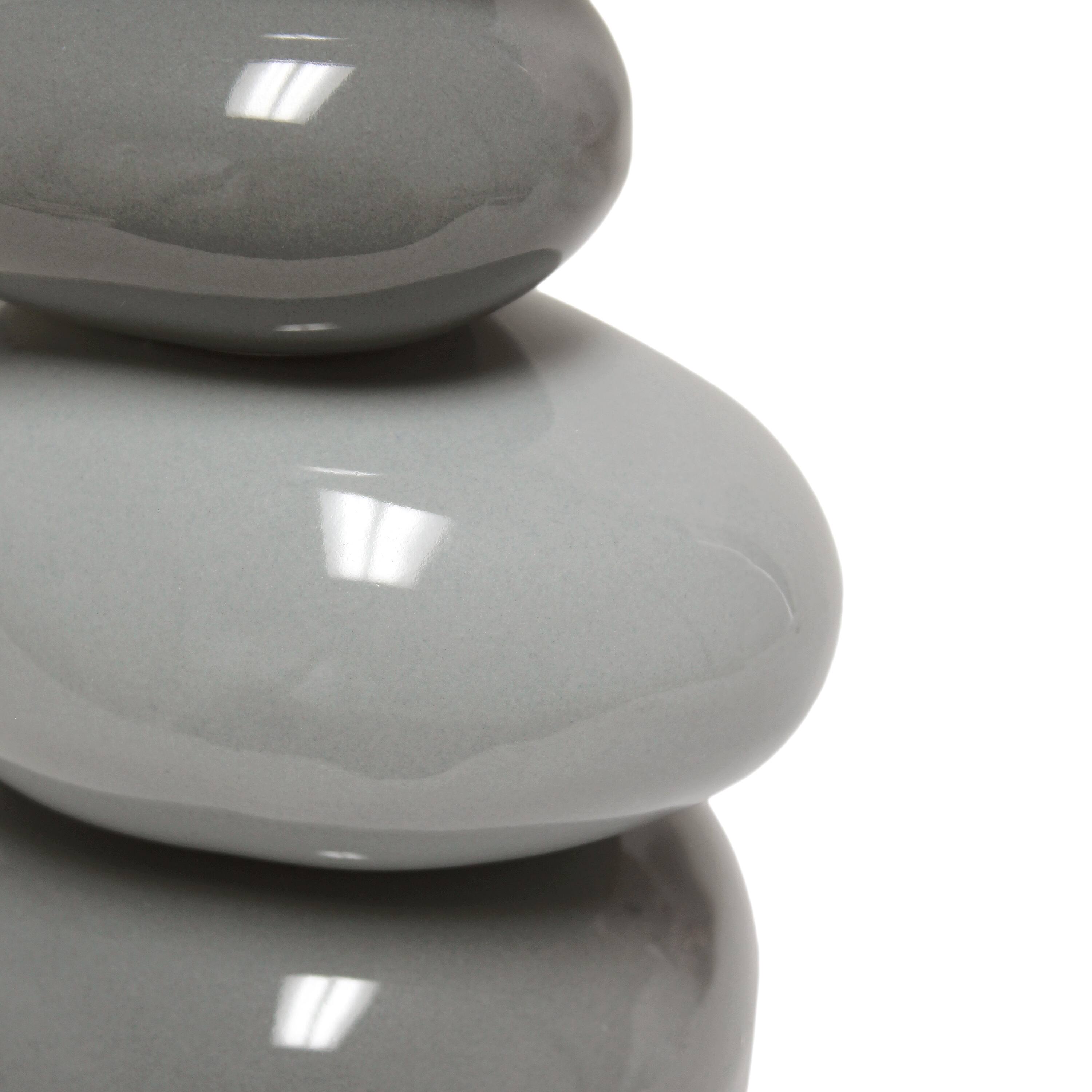 Simple Designs 17.5&#x22; Ceramic Stone Table Lamp