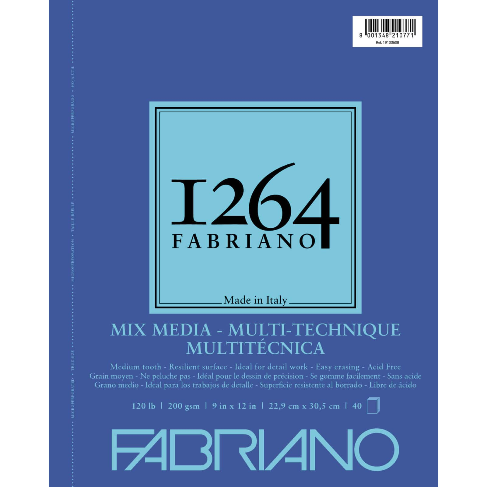 Fabriano Sketchbook, 12 Sheets, 140 Gm