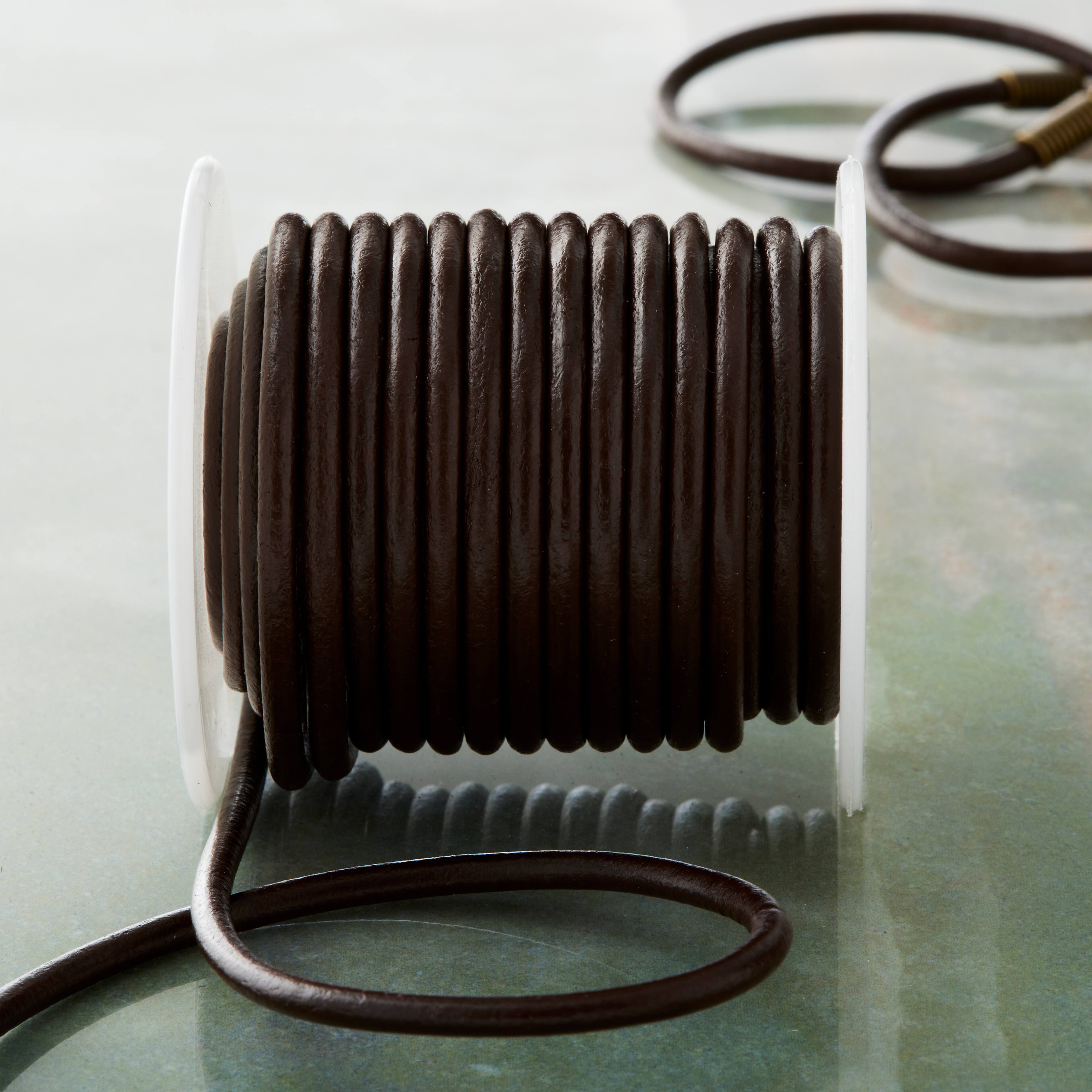 6 Pack: 3mm Round Leather Lace by Bead Landing™