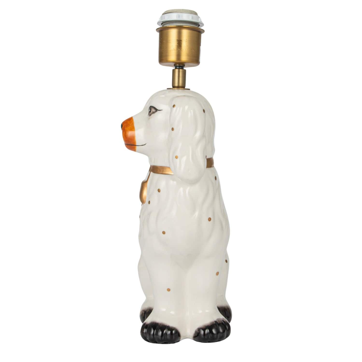 Hello Honey&#xAE; 18.5&#x22; Multicolor Vintage Reproduction Ceramic Staffordshire Table Lamp with Pleated Fabric Shade, 2ct.
