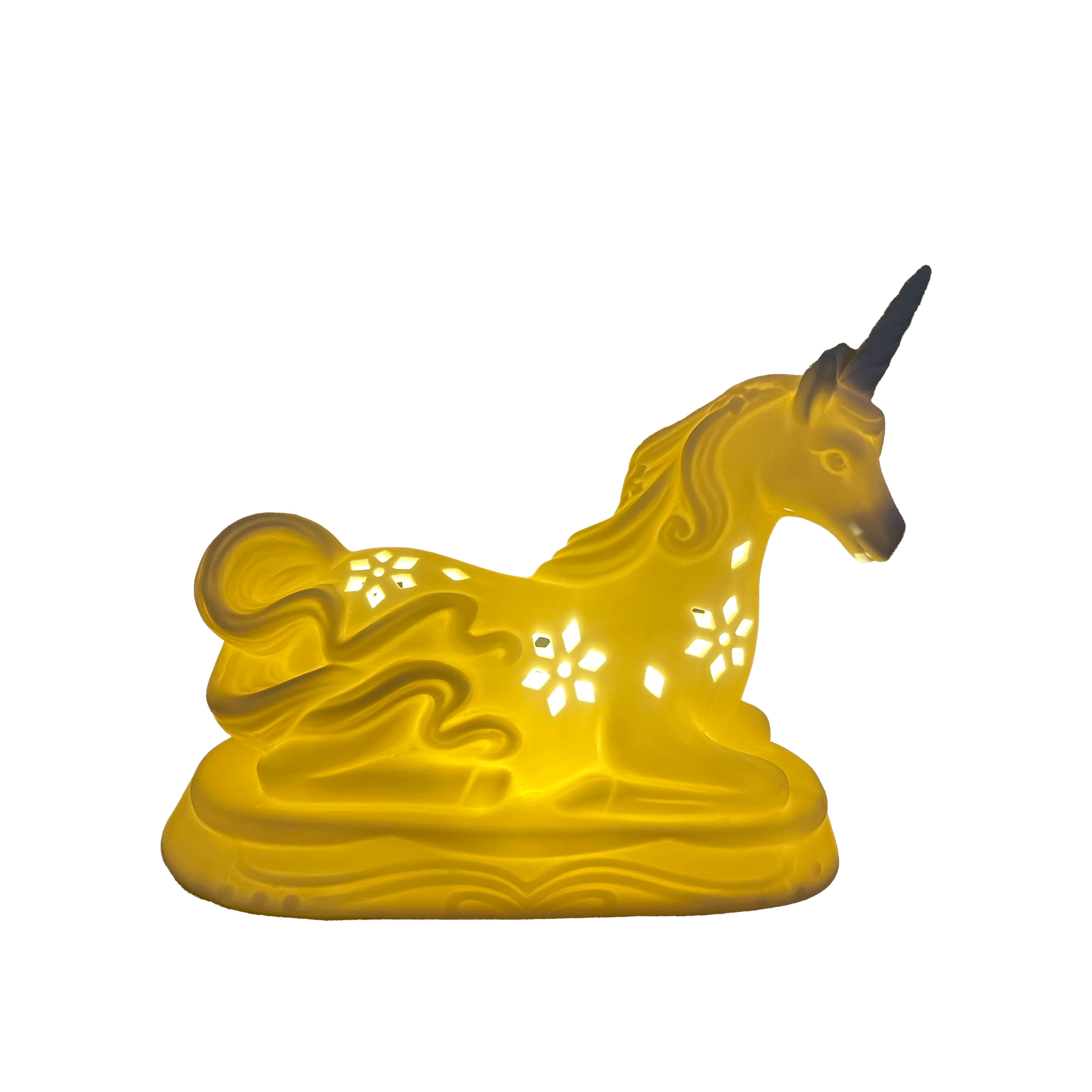 8.5&#x22; LED DIY Ceramic Unicorn D&#xE9;cor by Make Market&#xAE;