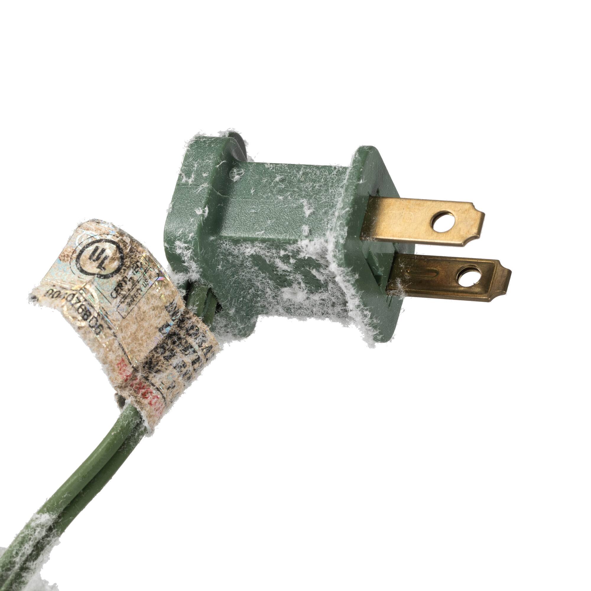 24" Pre-Lit Flocked Kiana Artificial Christmas Wreath, Warm White Dura-Lit® LED Mini Lights