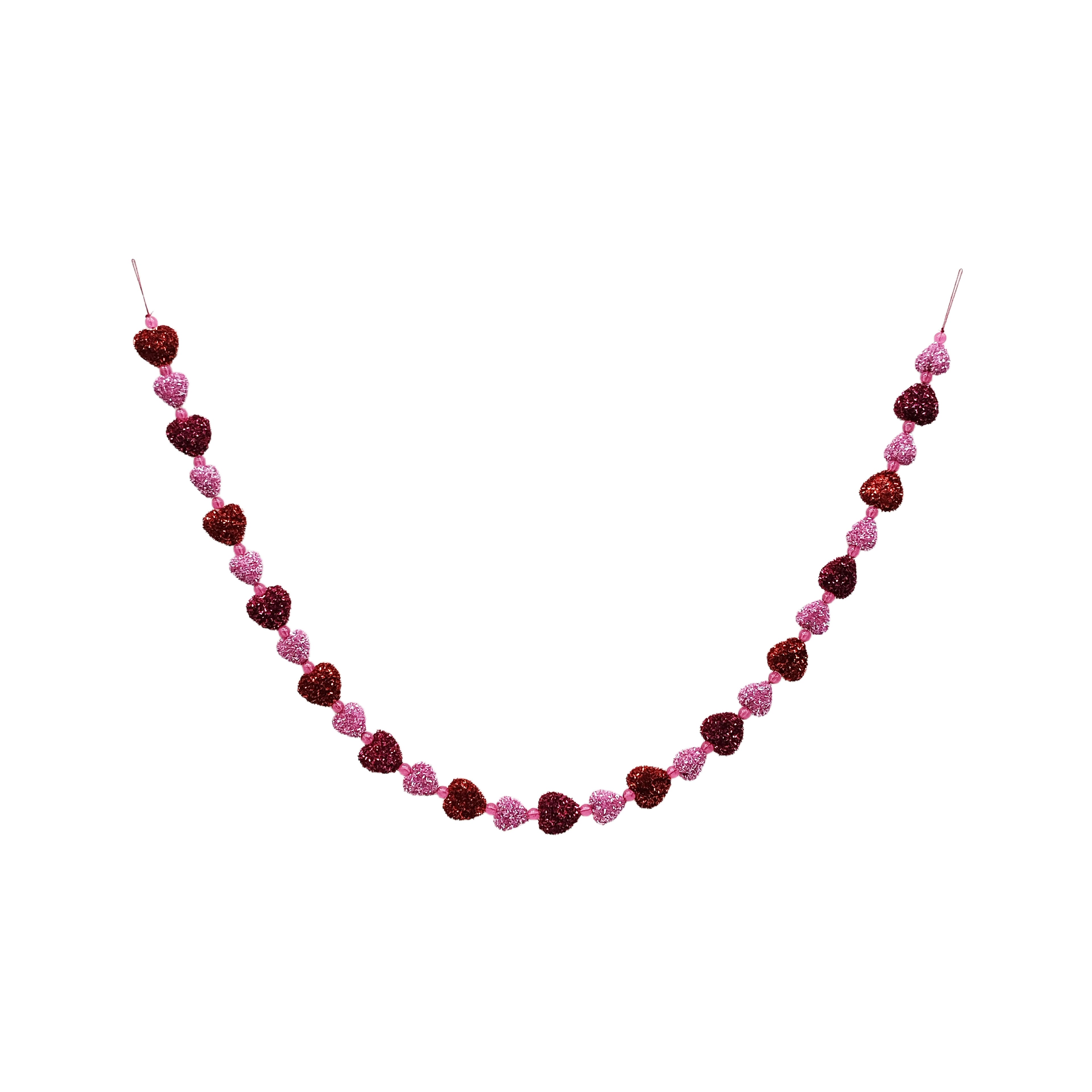 6ft. Heart Pom Pom Garland by Celebrate It™
