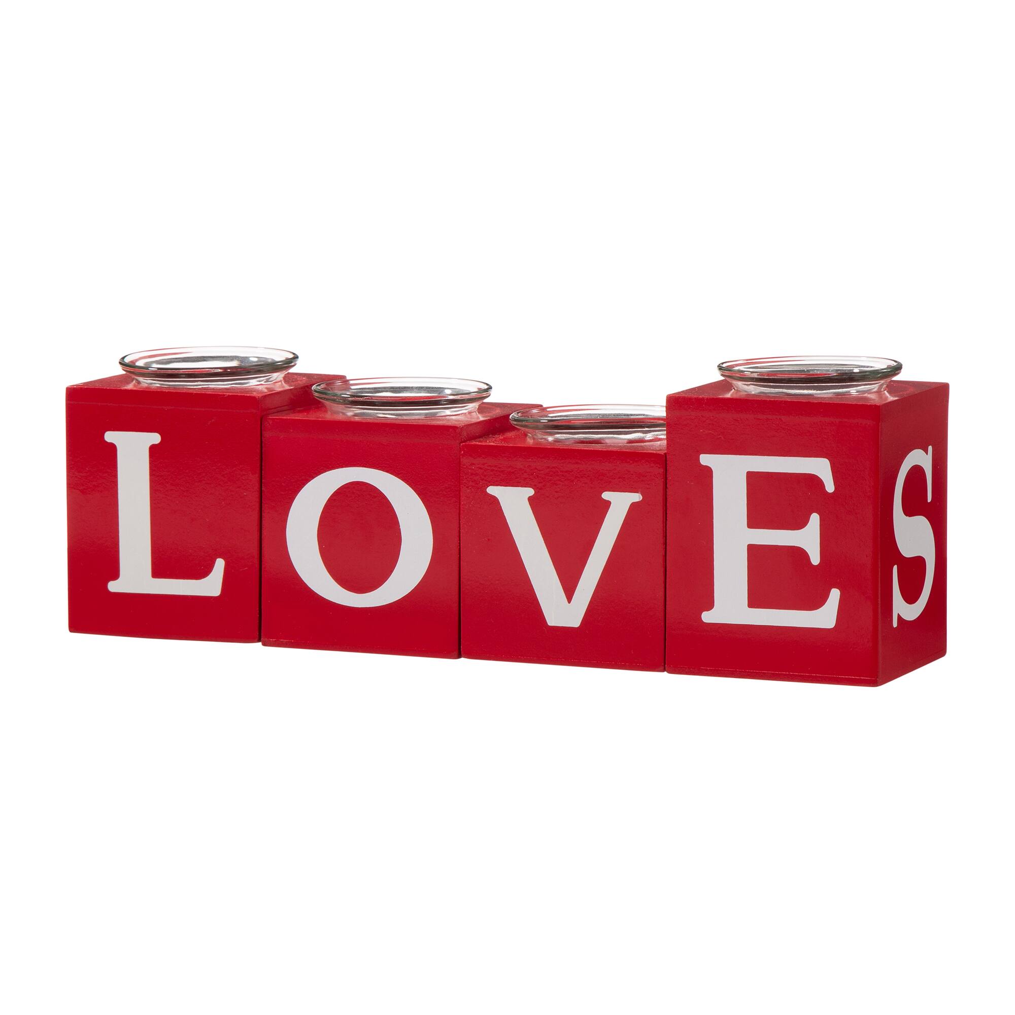 Glitzhome® 12" Valentine's Candle Holder Tabletop Décor | Michaels®