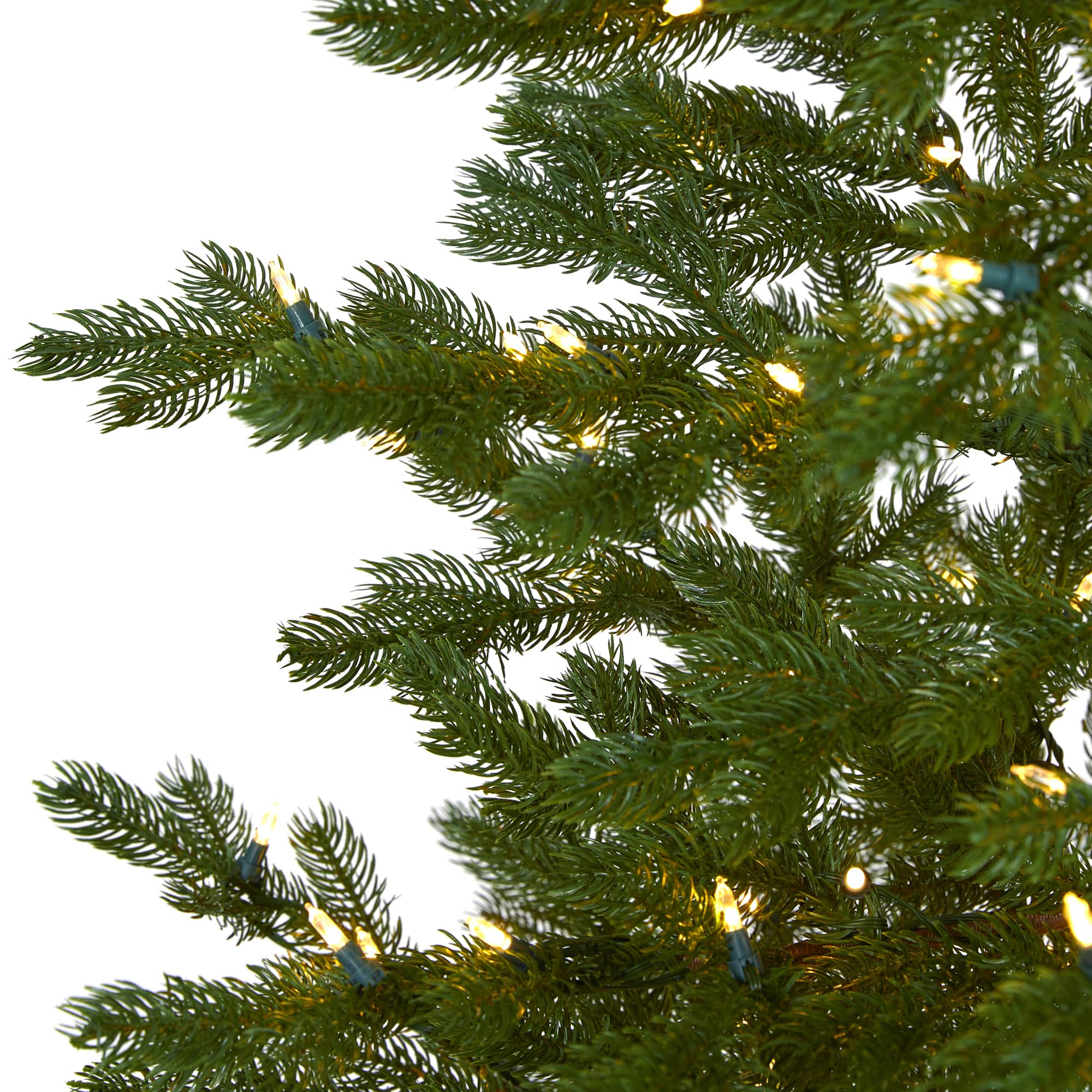 7.5ft. Pre-Lit Fairbanks Fir Artificial Christmas Tree, Clear LED Lights