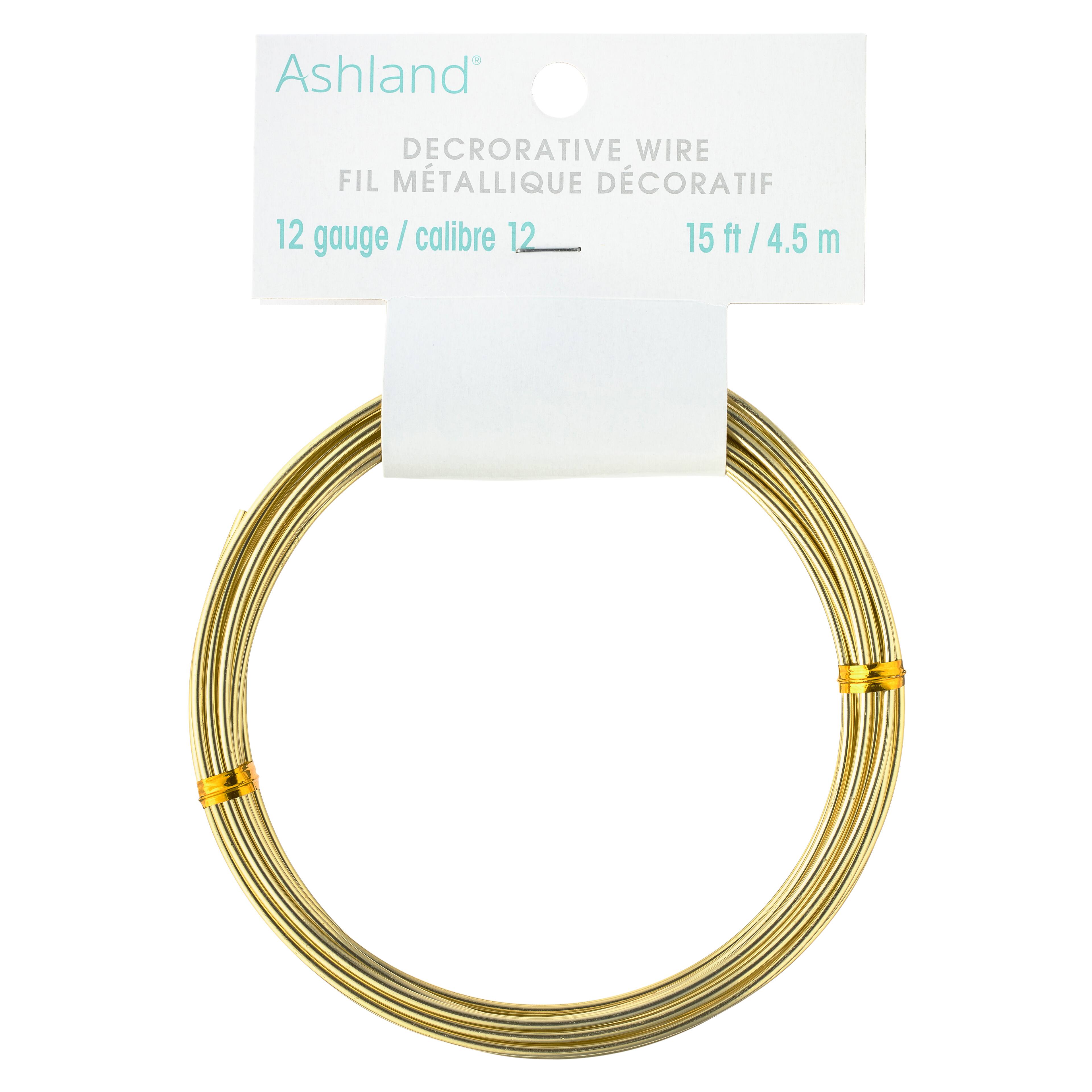 12 Pack: 12 Gauge Gold Aluminum Decorative Wire by Ashland®