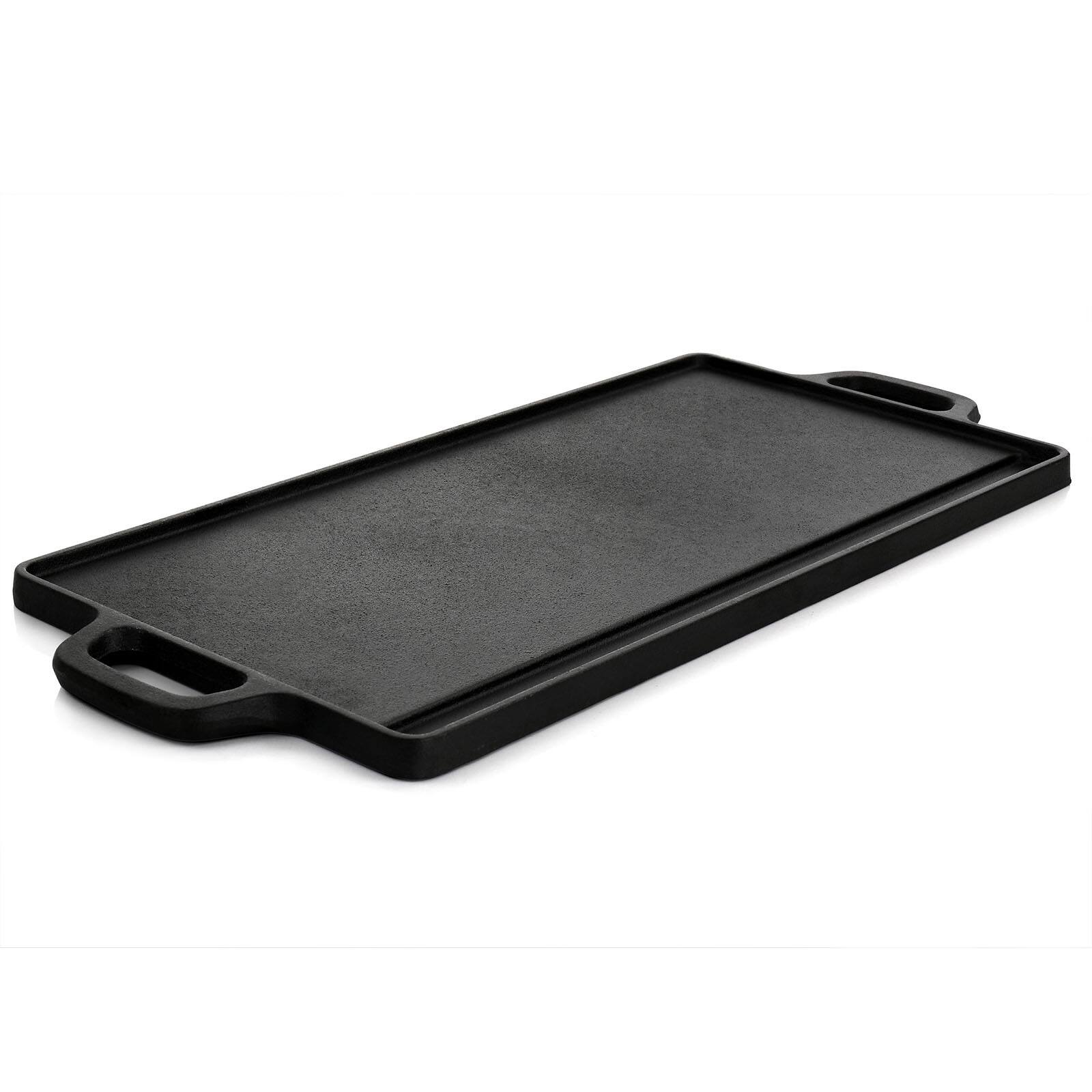 Oster Castaway Pre-Seasoned 18&#x22; x 9&#x22; Cast Iron Reversible Griddle