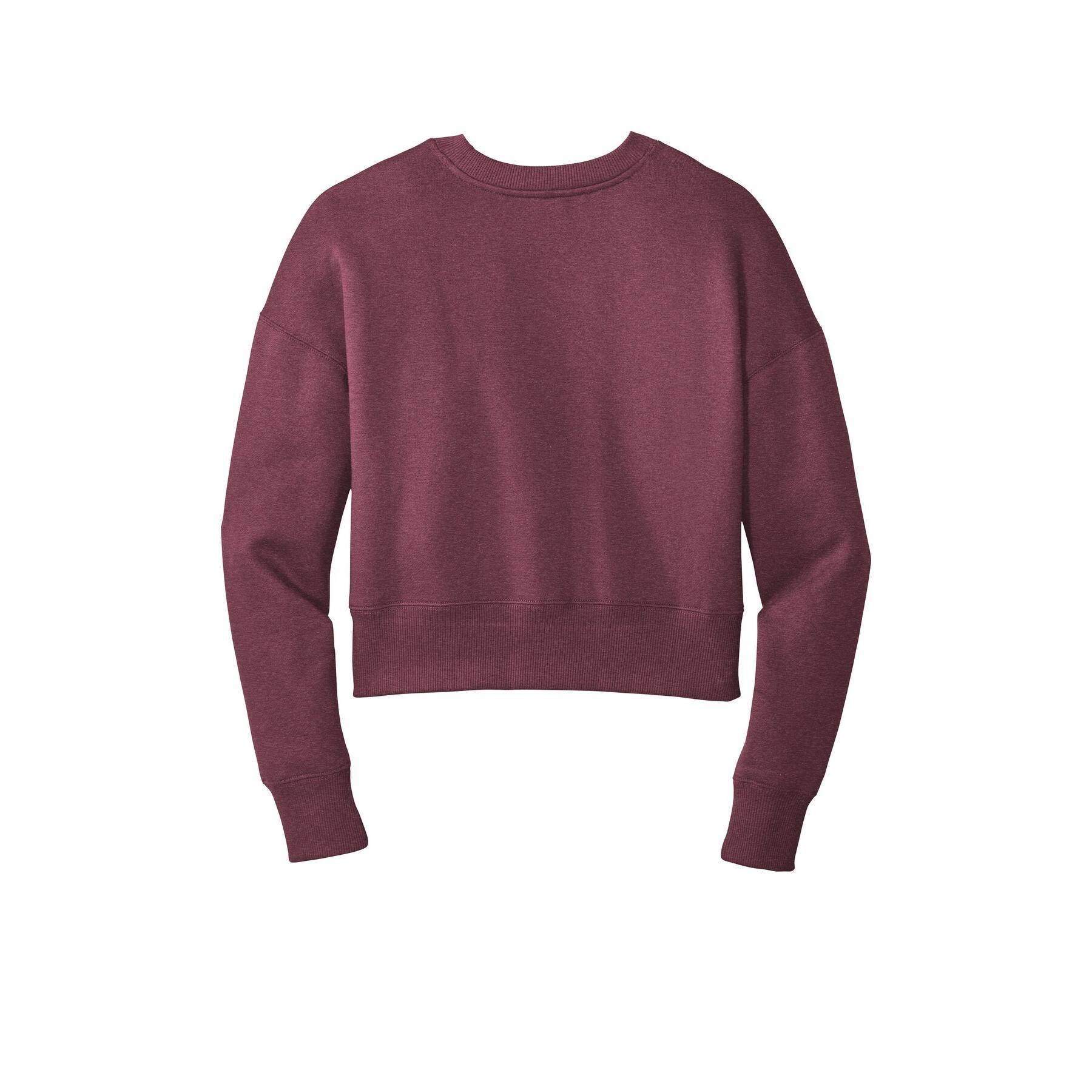 District® Women's Perfect Weight® Fleece Cropped Crew Sweatshirt