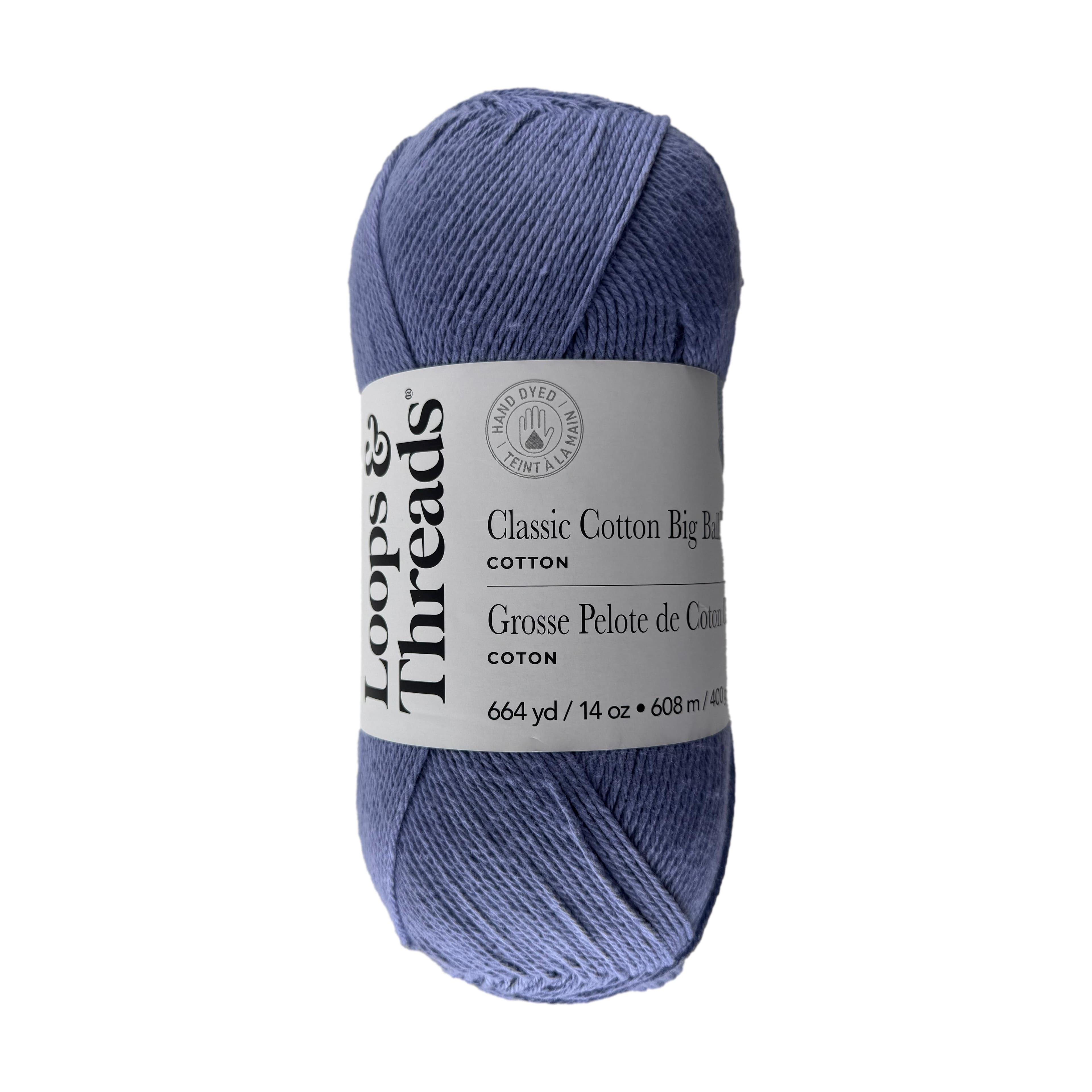 Classic Cotton Big Ball&#x2122; Solid Yarn by Loops &#x26; Threads&#xAE;