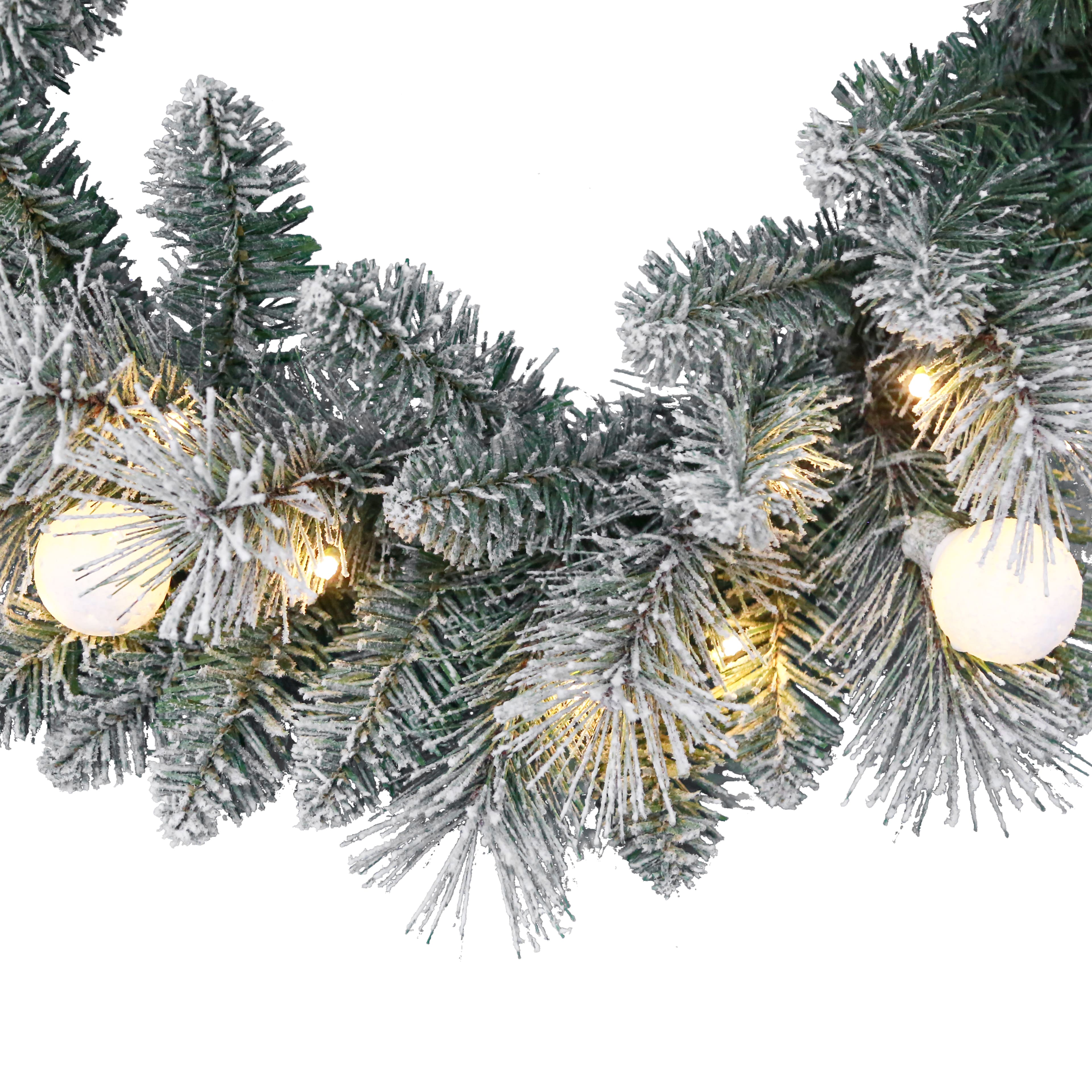 24&#x22; Pre-Lit Glacier Fir Wreath by Ashland&#xAE;