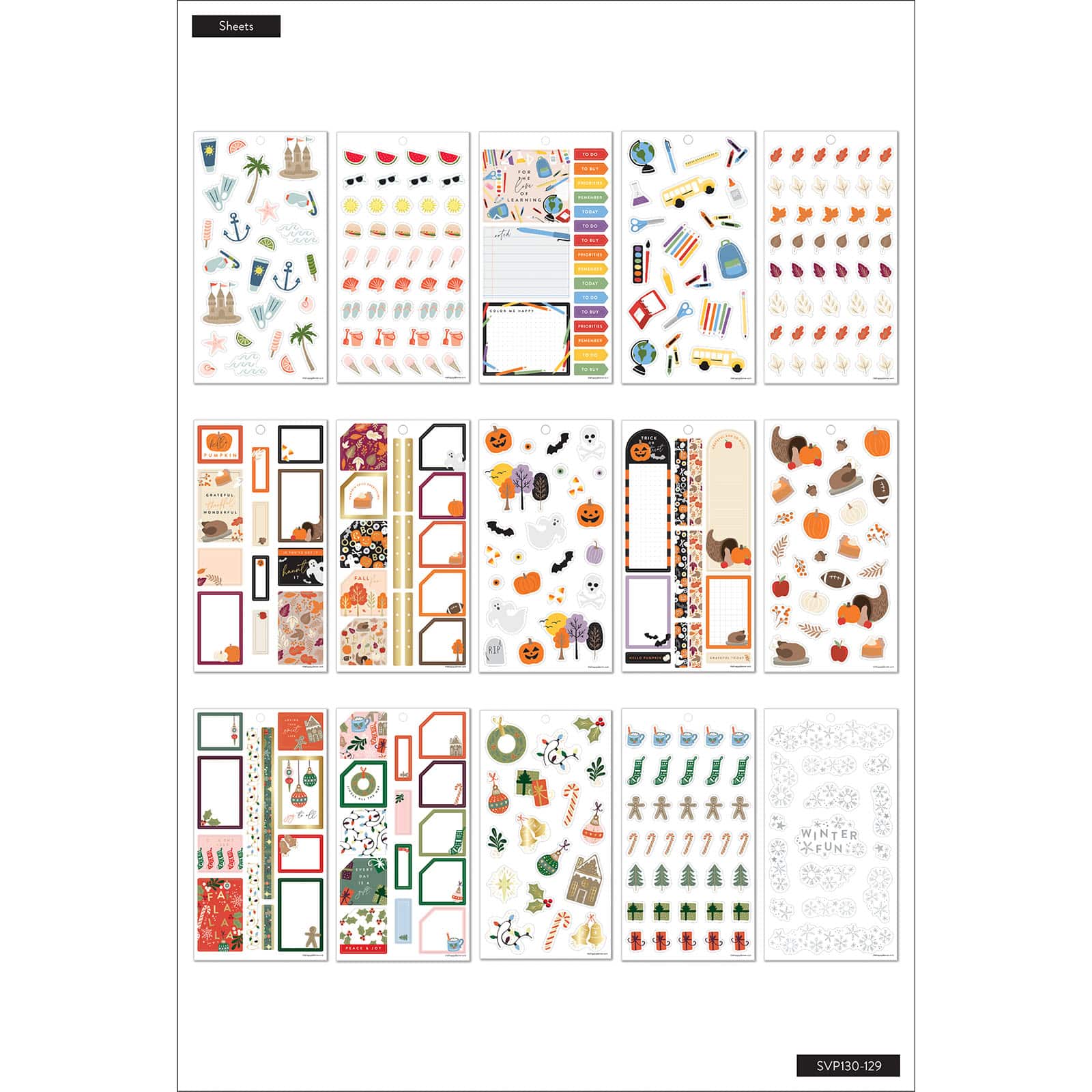 The Happy Planner® Cheerful Seasons Sticker Book