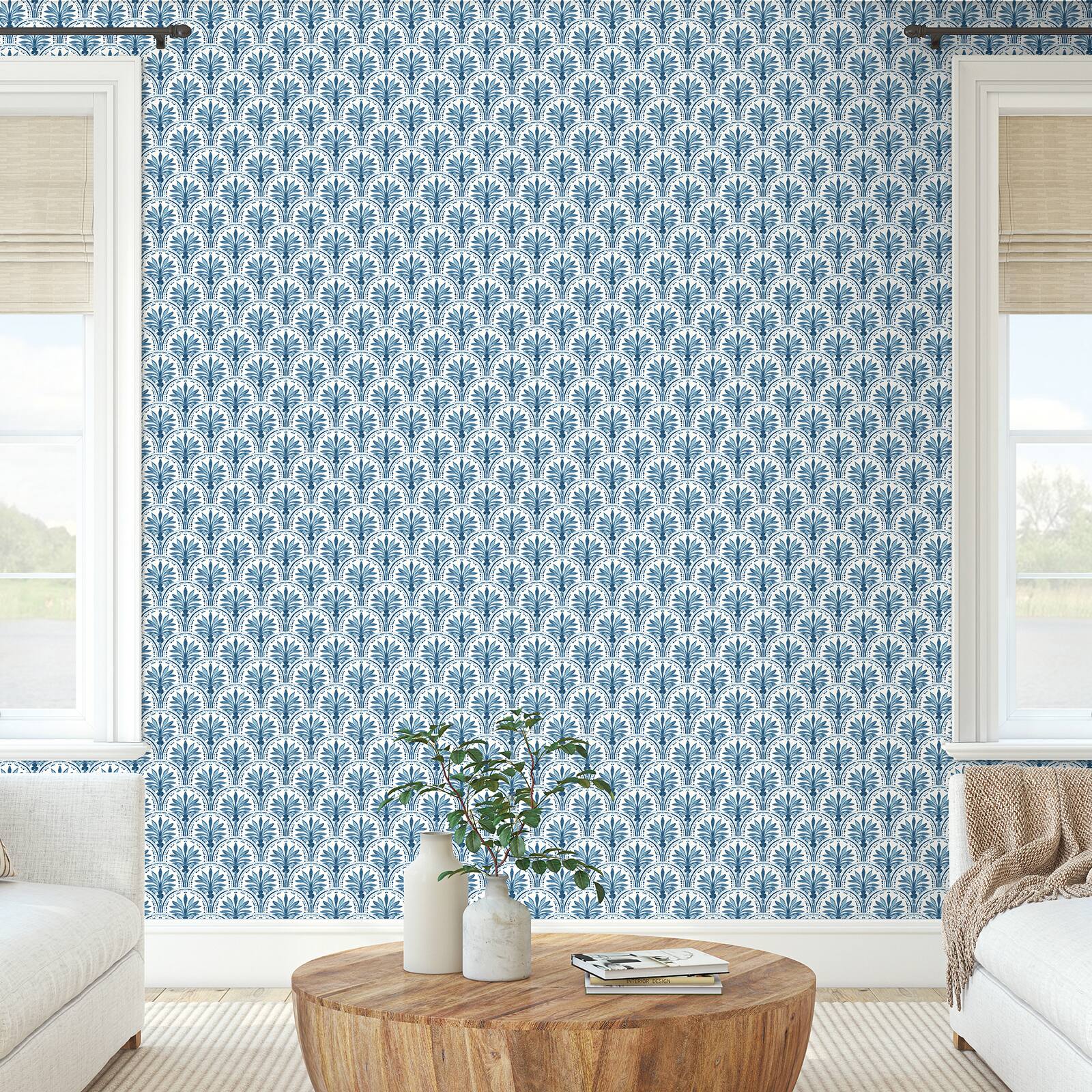 Tommy Bahama Scalloping Peel & Stick Wallpaper