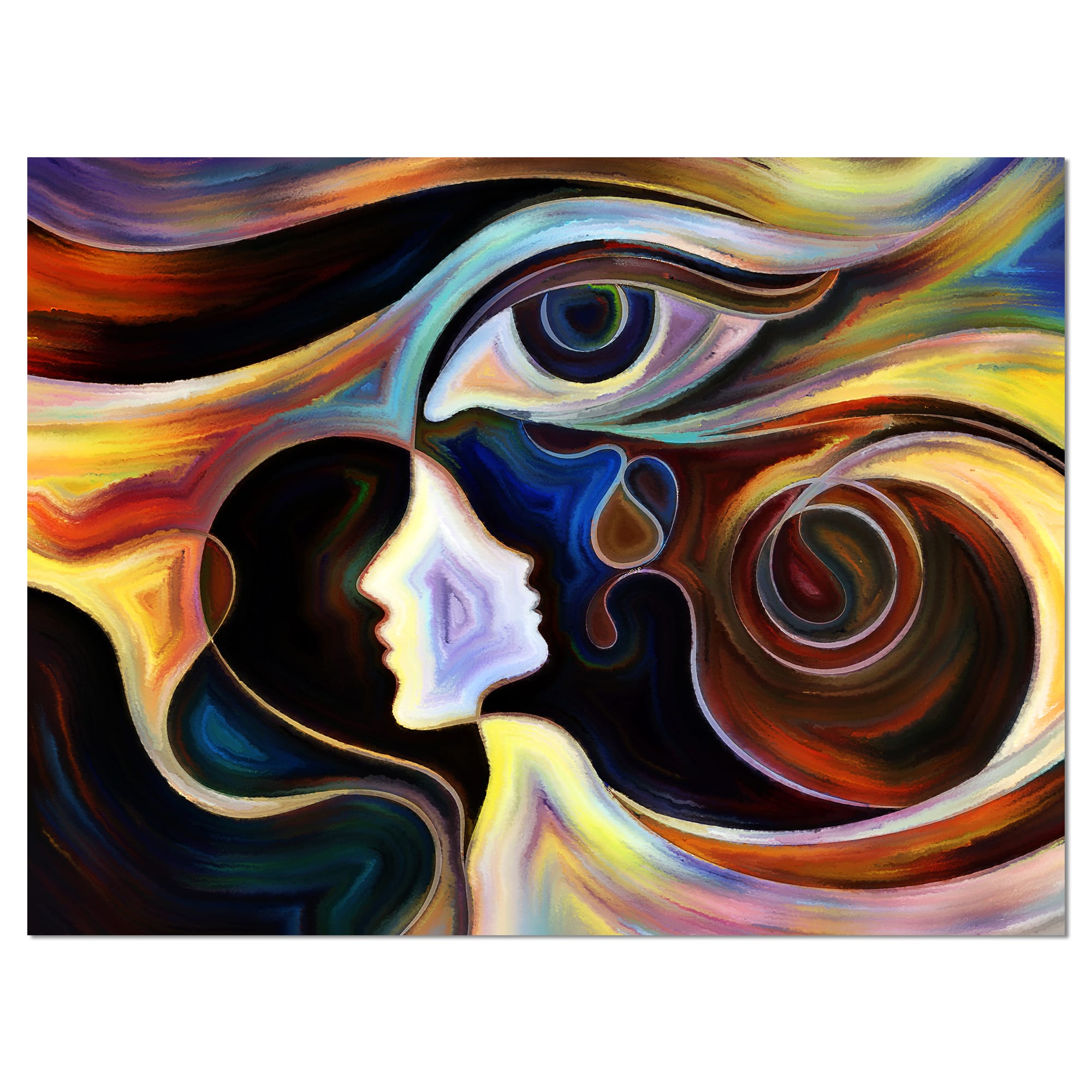 Designart - Colorful Intuition - Abstract Canvas Print