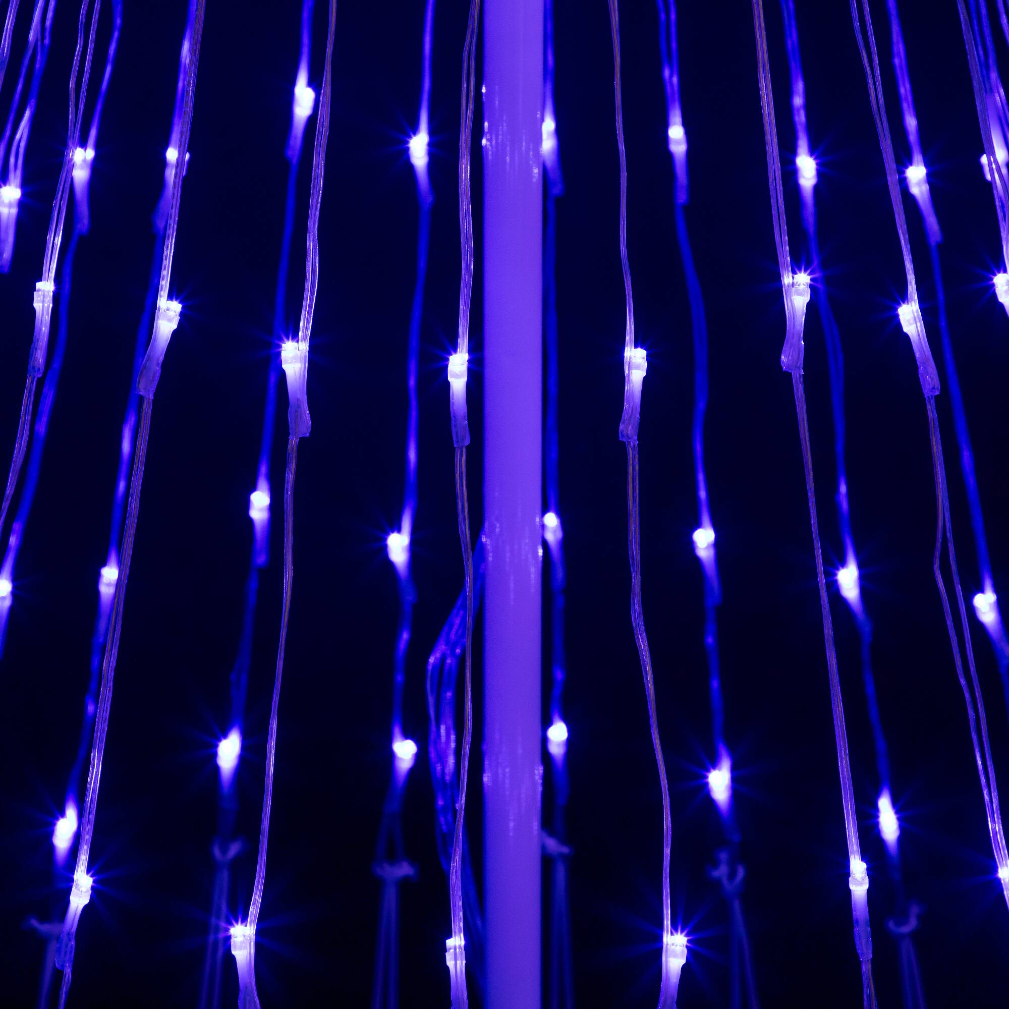 4ft. Light Show Christmas Tree with Star, Blue LED Lights