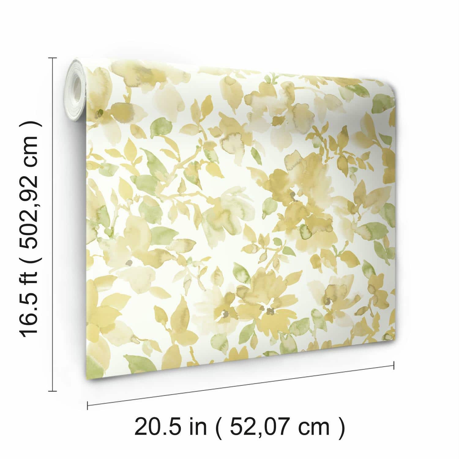 RoomMates Watercolor Floral Peel & Stick Wallpaper