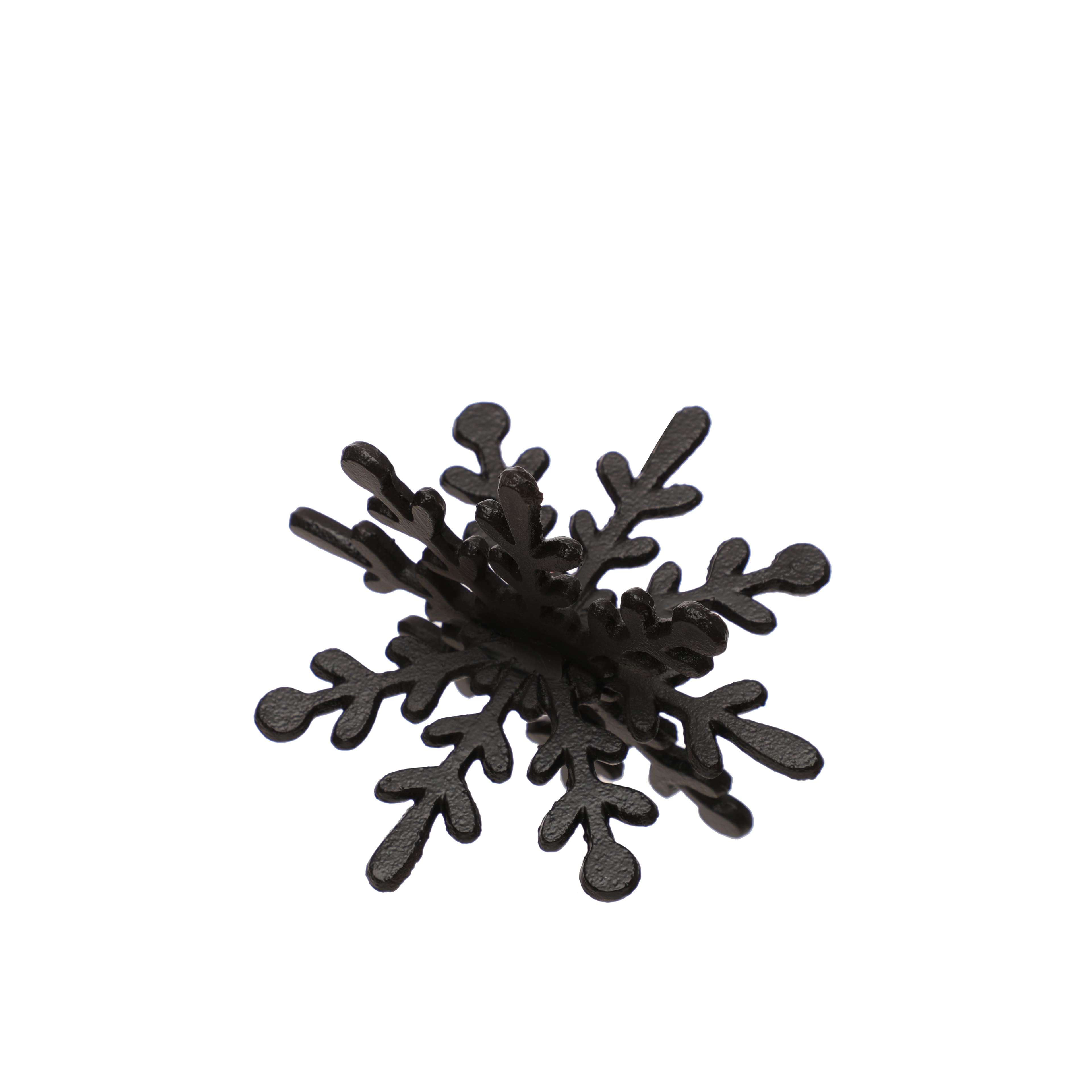 5.5&#x22; Black Snowflake Tabletop D&#xE9;cor by Ashland&#xAE;