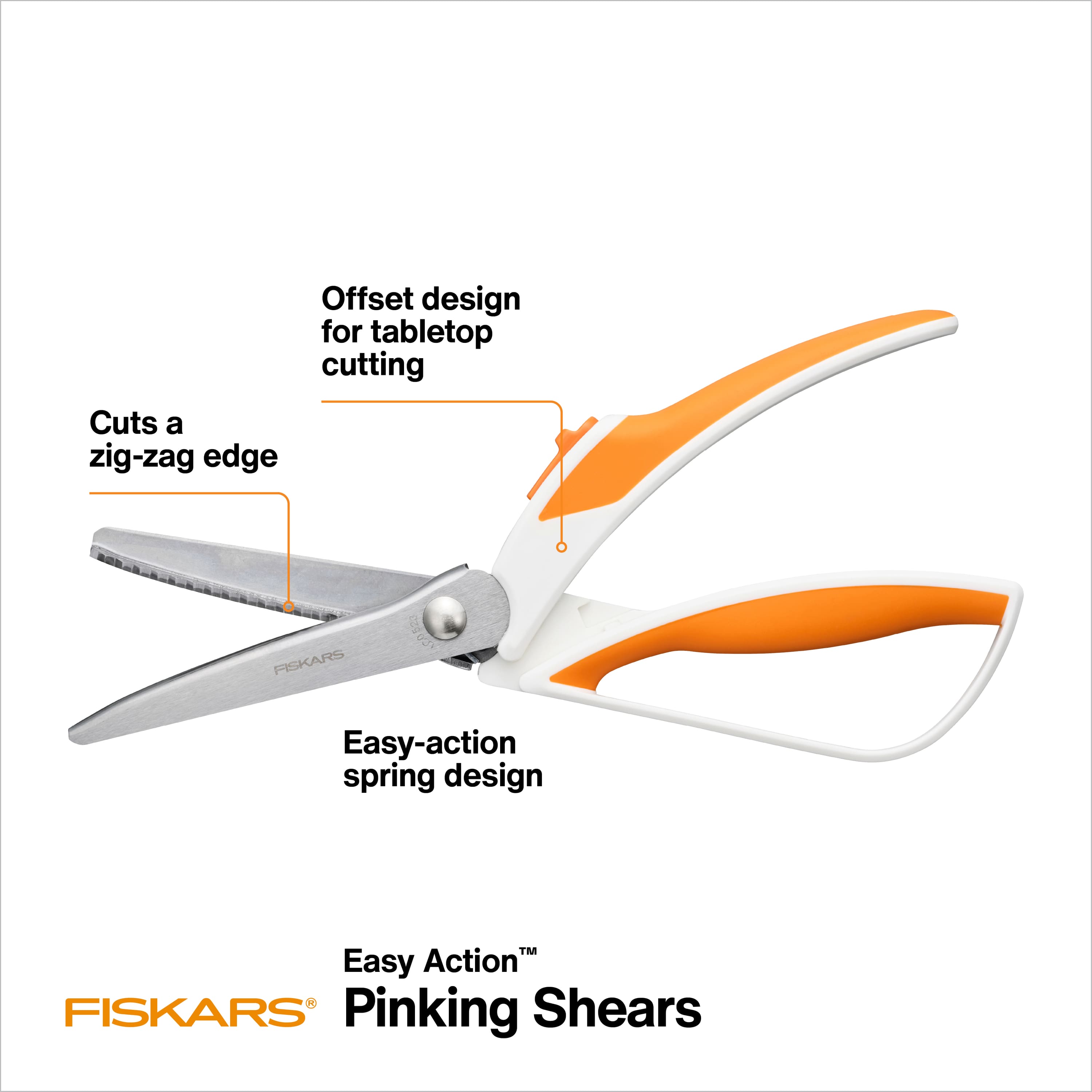 Fiskars&#xAE; Easy Action&#x2122; Pinking Shears