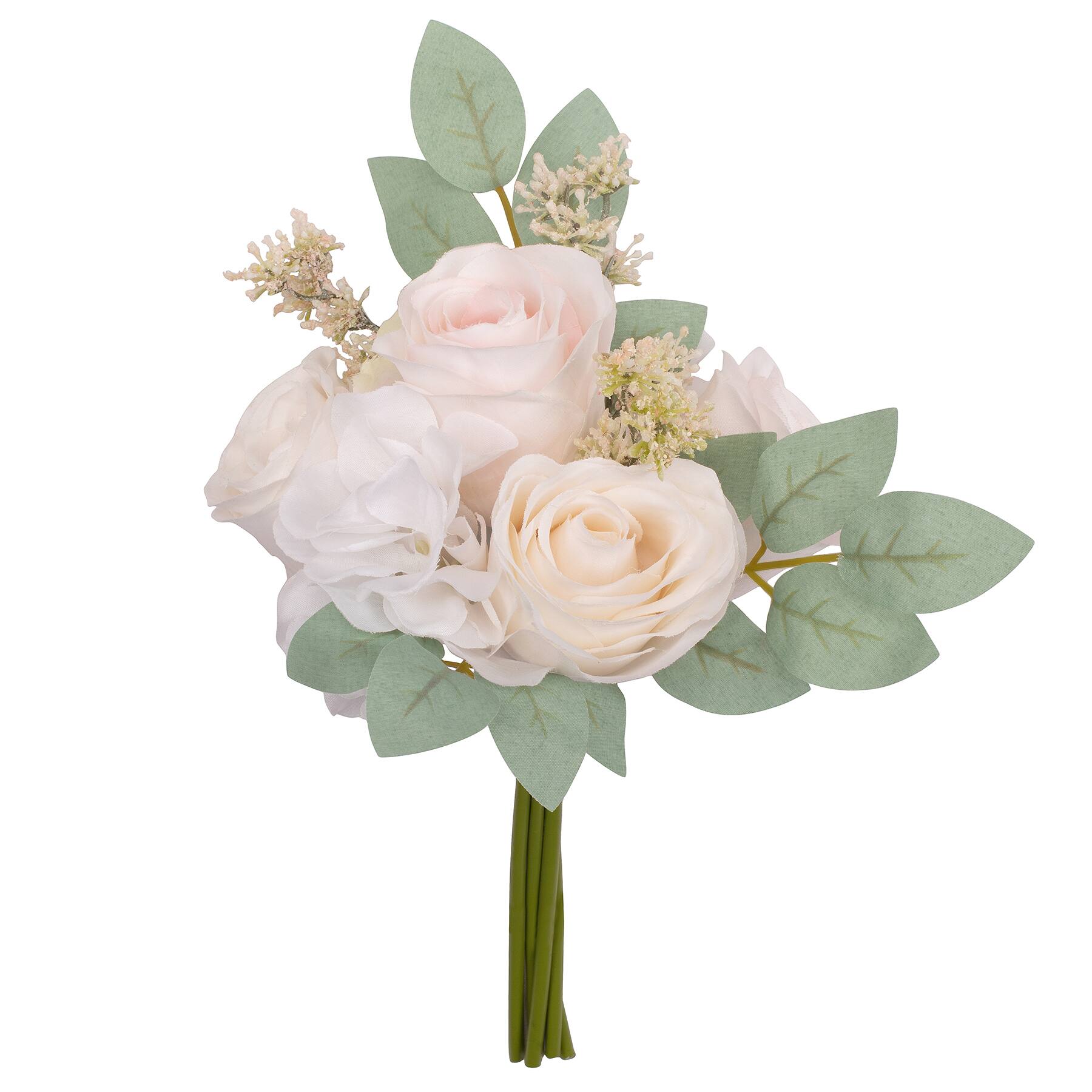 Cream & Pink Rose Bouquet by Ashland® Stem Bundles Michaels