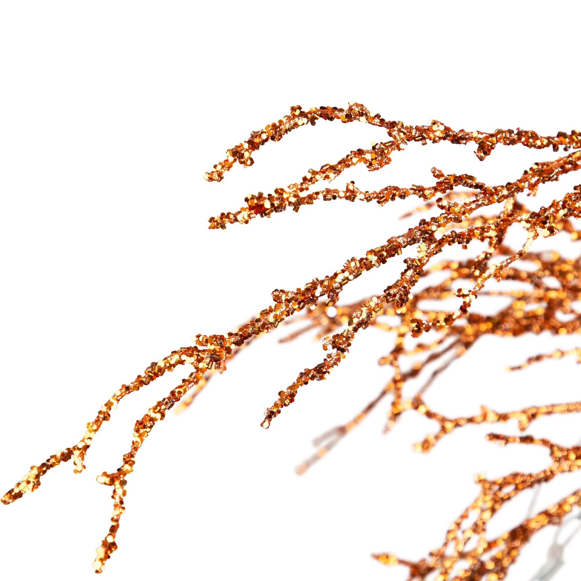 3.8ft. Unlit Crystallized Gold Glitter Artificial Potted Christmas Tree