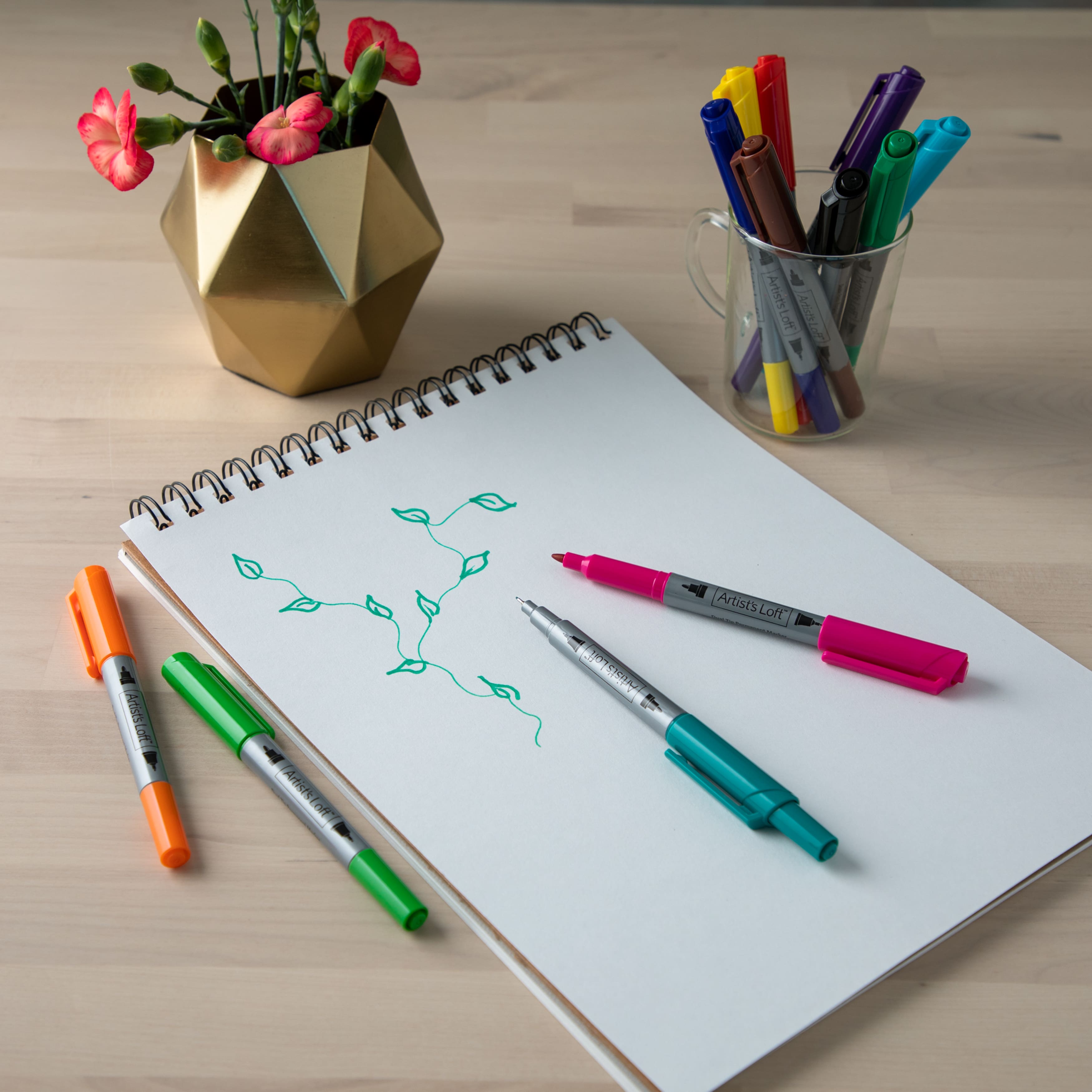 6 Packs: 12 ct. (72 total) Dual Tip Permanent Markers by Artist's Loft™