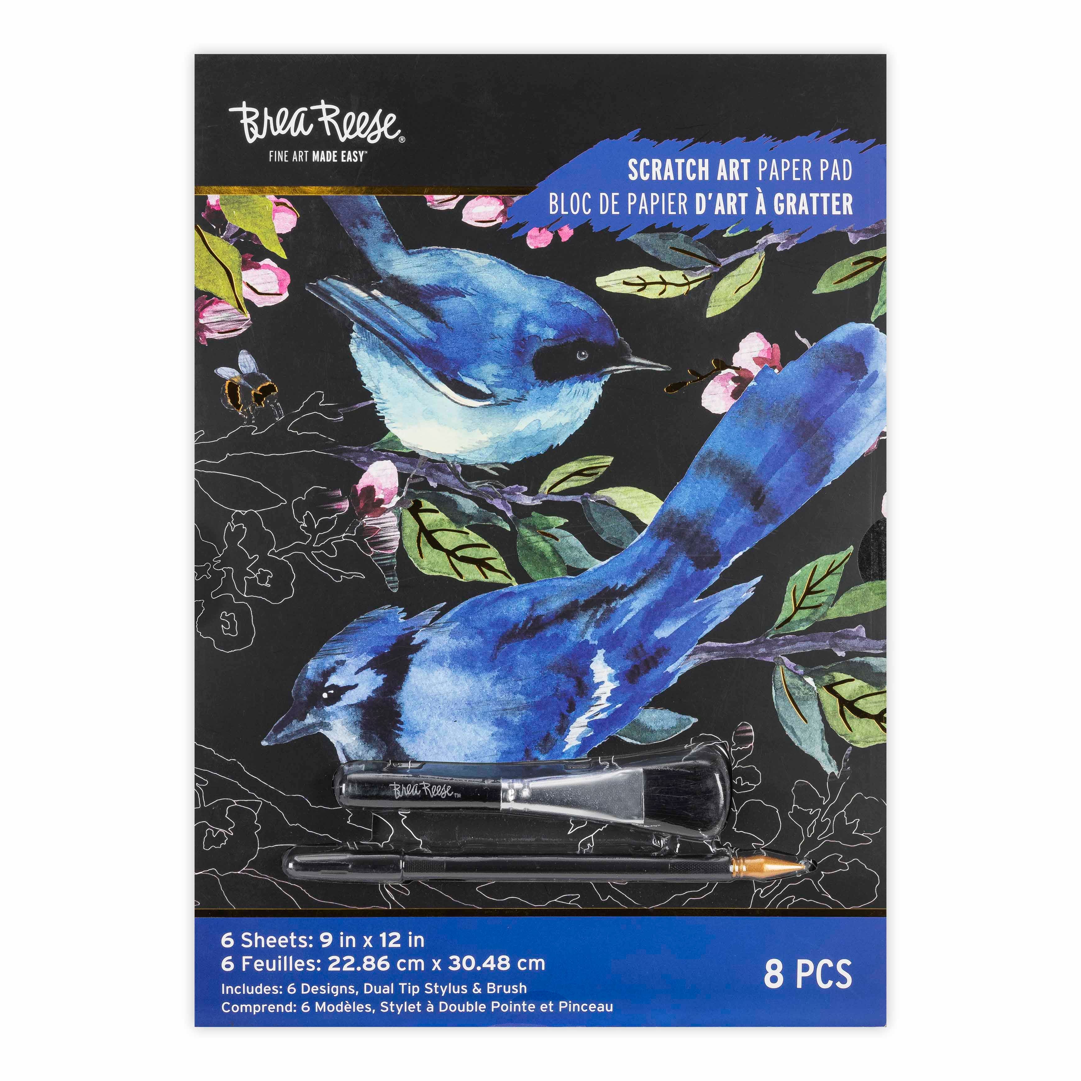 Brea Reese&#x2122; 9&#x22; x 12&#x22; Im-Peckable Scratch Art Paper Pad