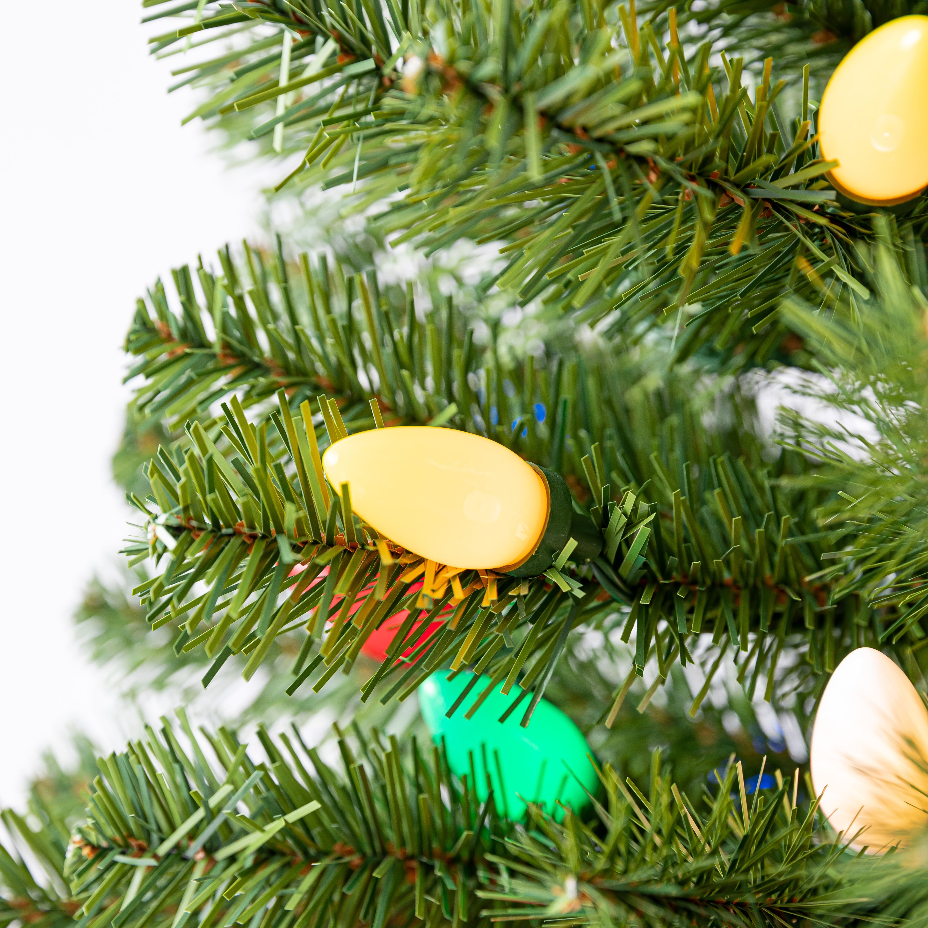 4ft. Pre-Lit Lakewood Spruce Artifical Christmas Tree, C7 Multicolor LED Lights by Ashland&#xAE;