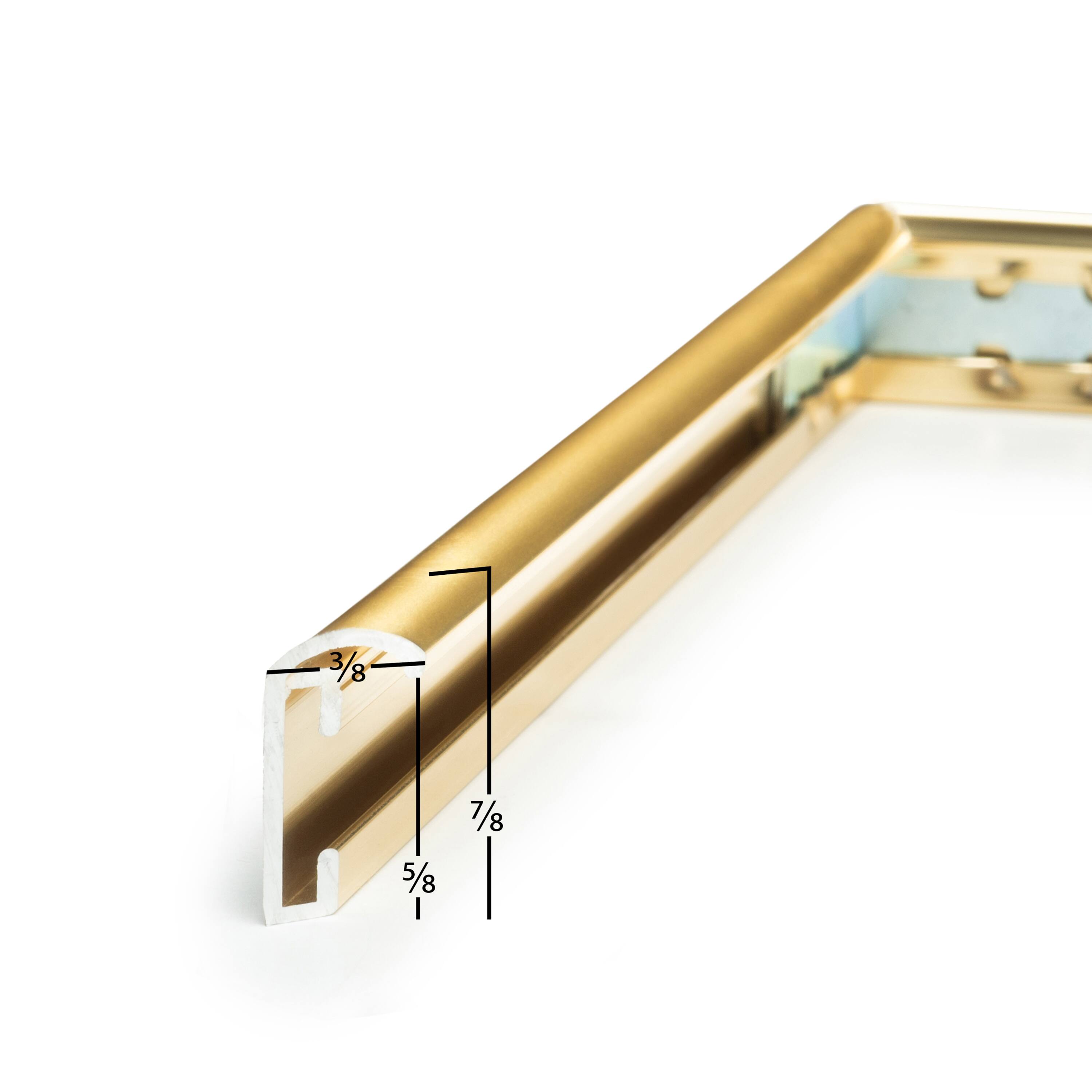 Frame USA Metal I Gold Single Image Picture Frame