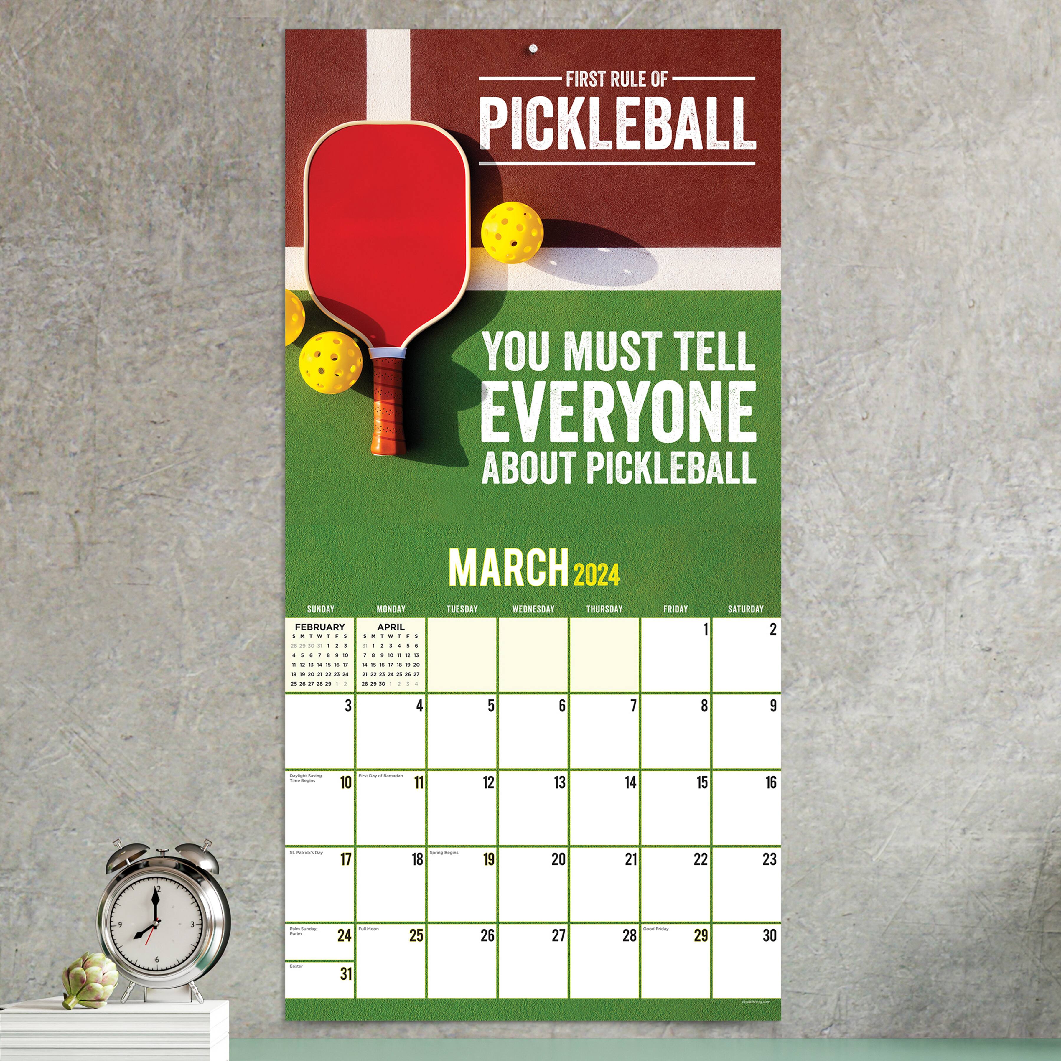 TF Publishing 2024 Pickleball is Life Wall Calendar