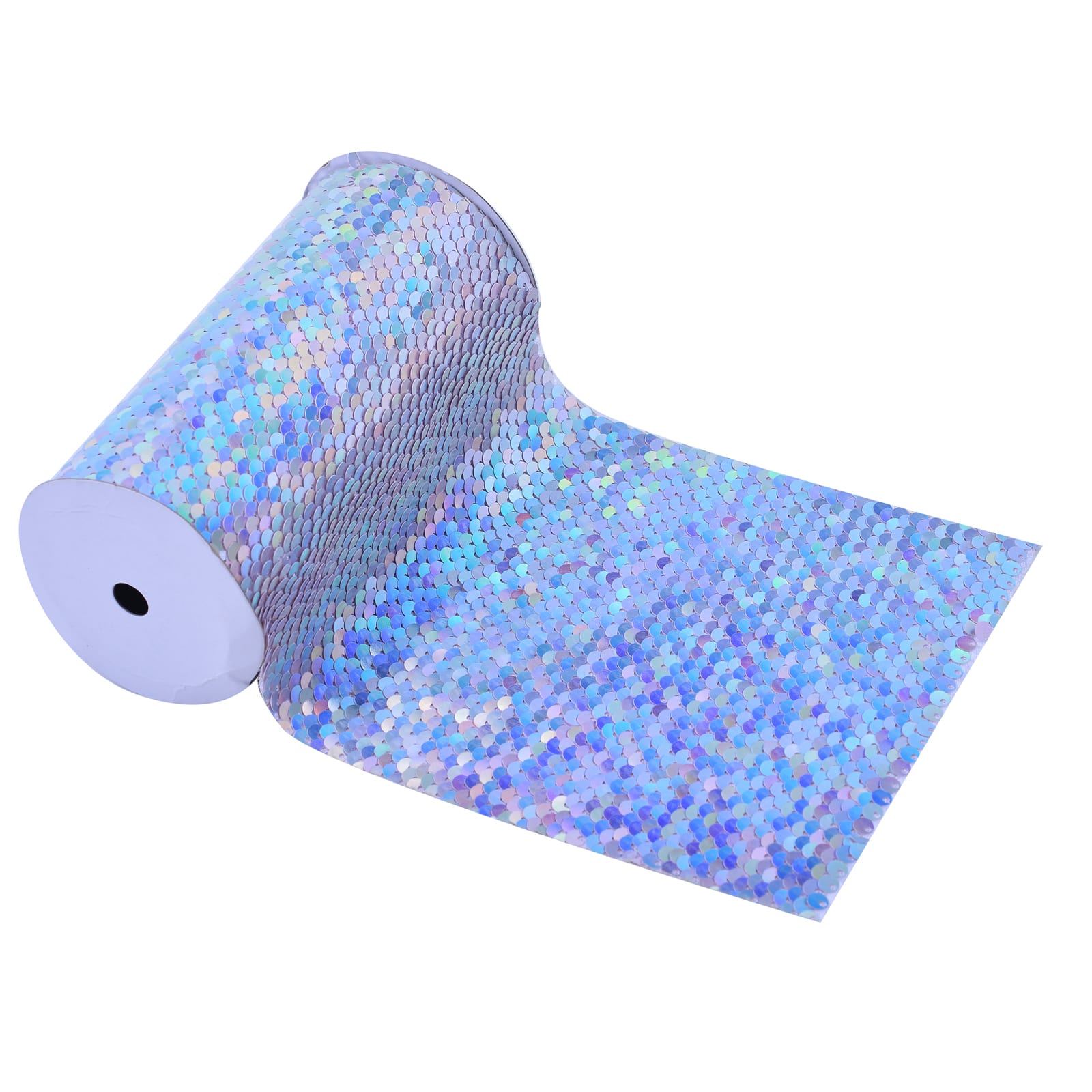 Mermaid Reversible Sequin Ribbon by Celebrate It, Size: 5.375 x 1yd, Silver