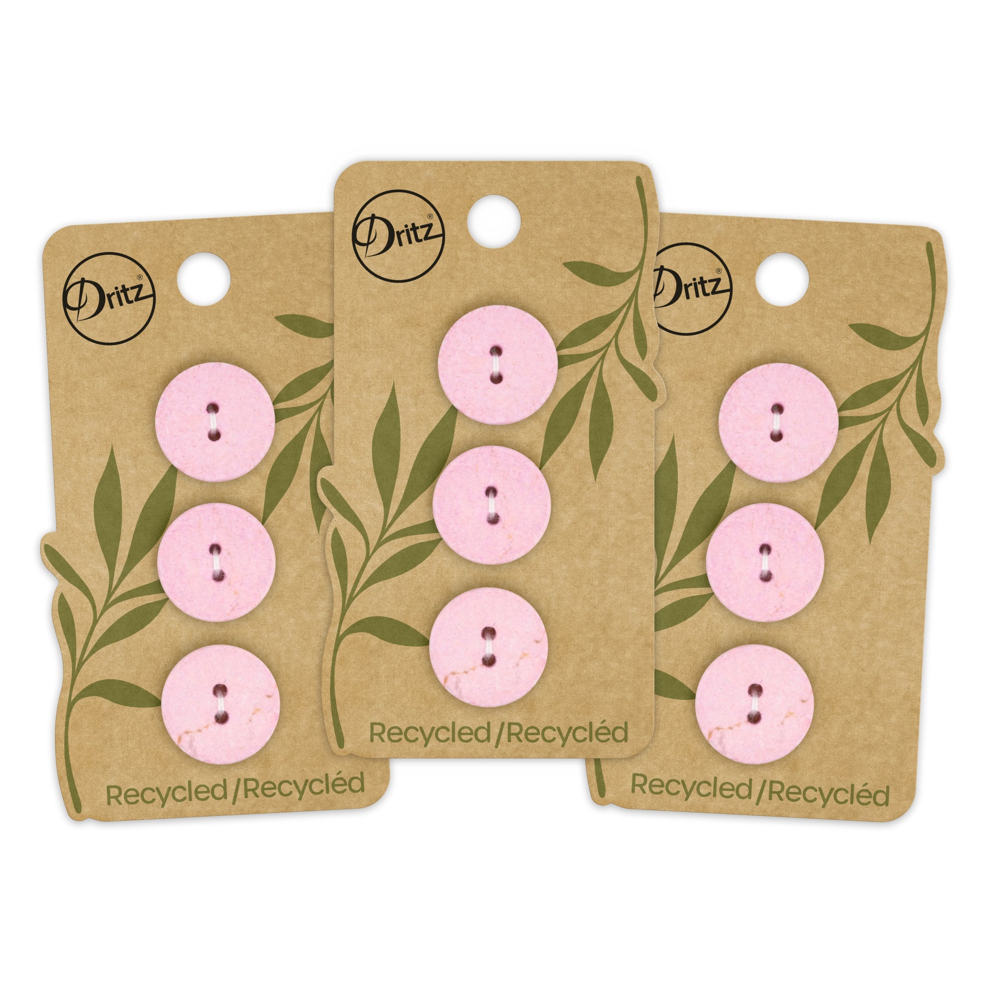 Dritz&#xAE; 18mm Recycled Cotton Round Buttons, 9ct.