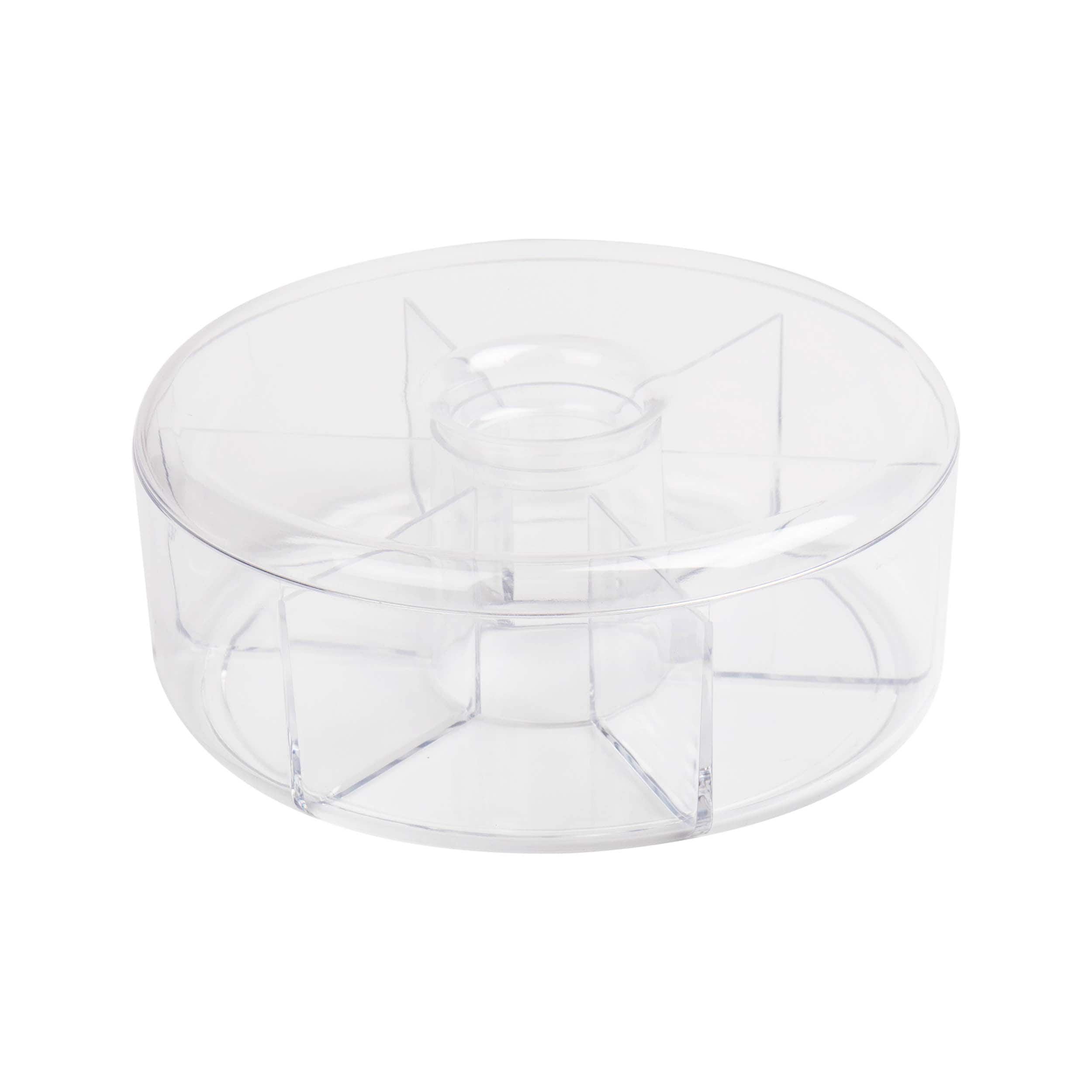 Mind Reader 6-Compartment Clear Acrylic Tea Bag Storage &#x26; Organizer