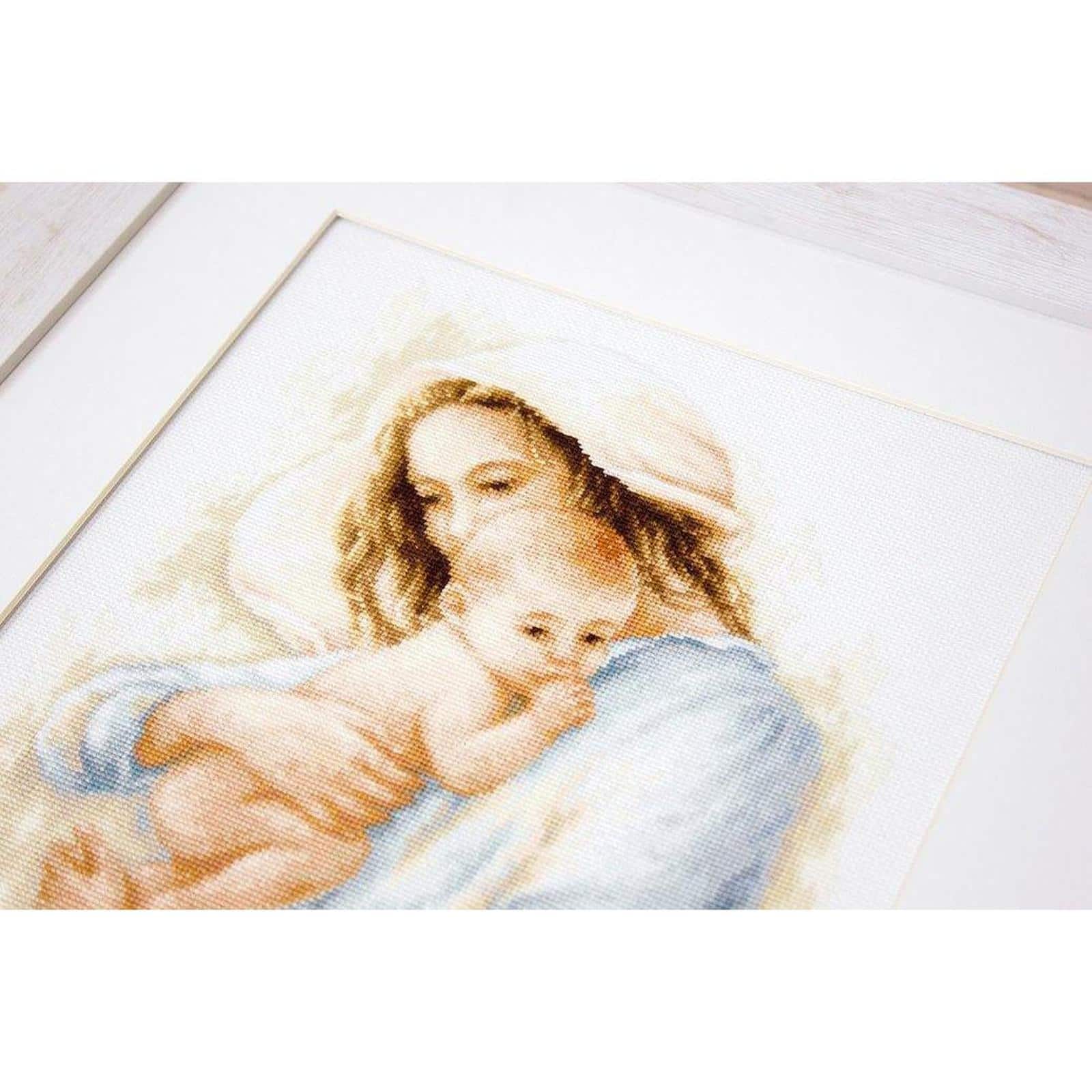 Luca-s Mother And Child Counted Cross Stitch Kit