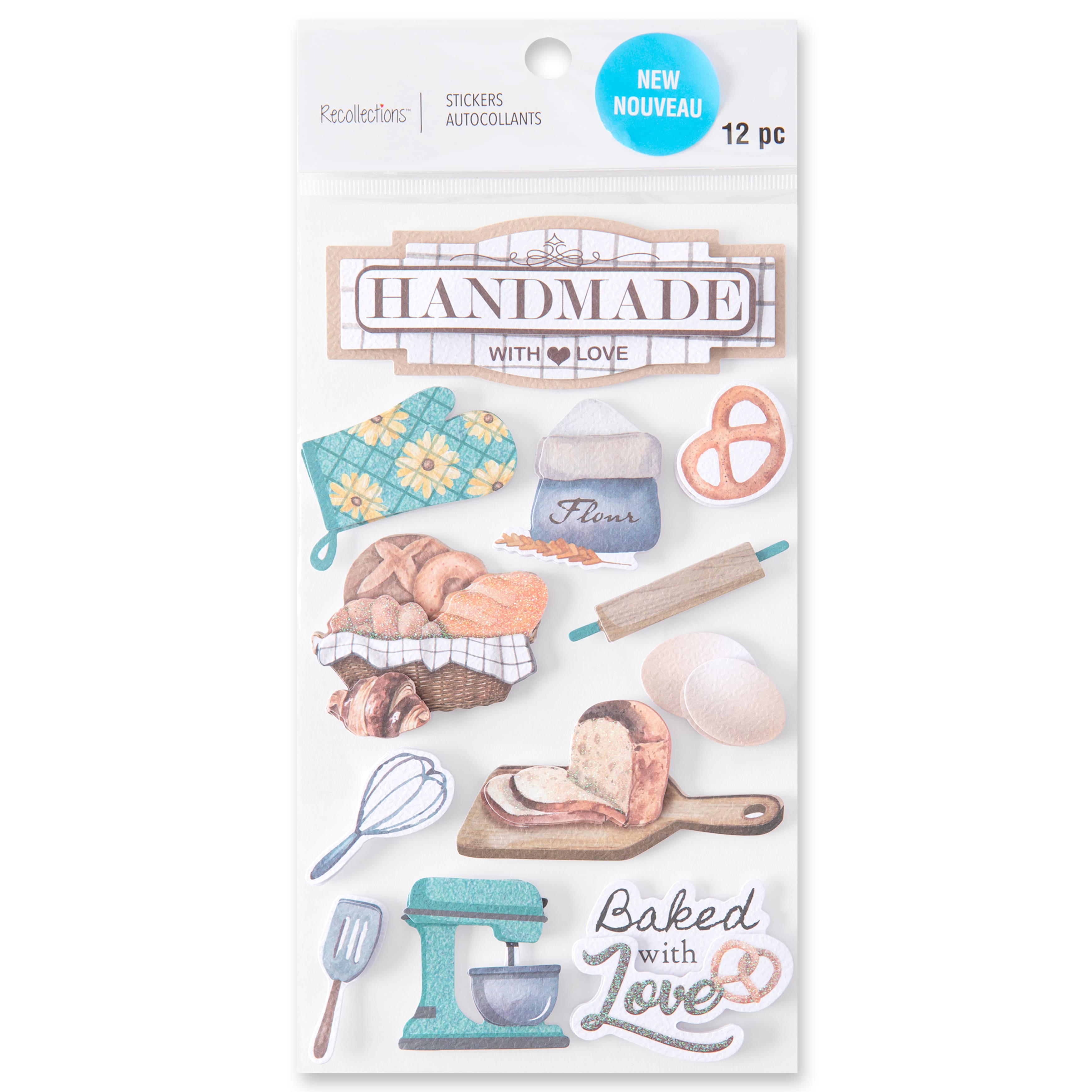 Baked with Love Dimensional Stickers by Recollections™